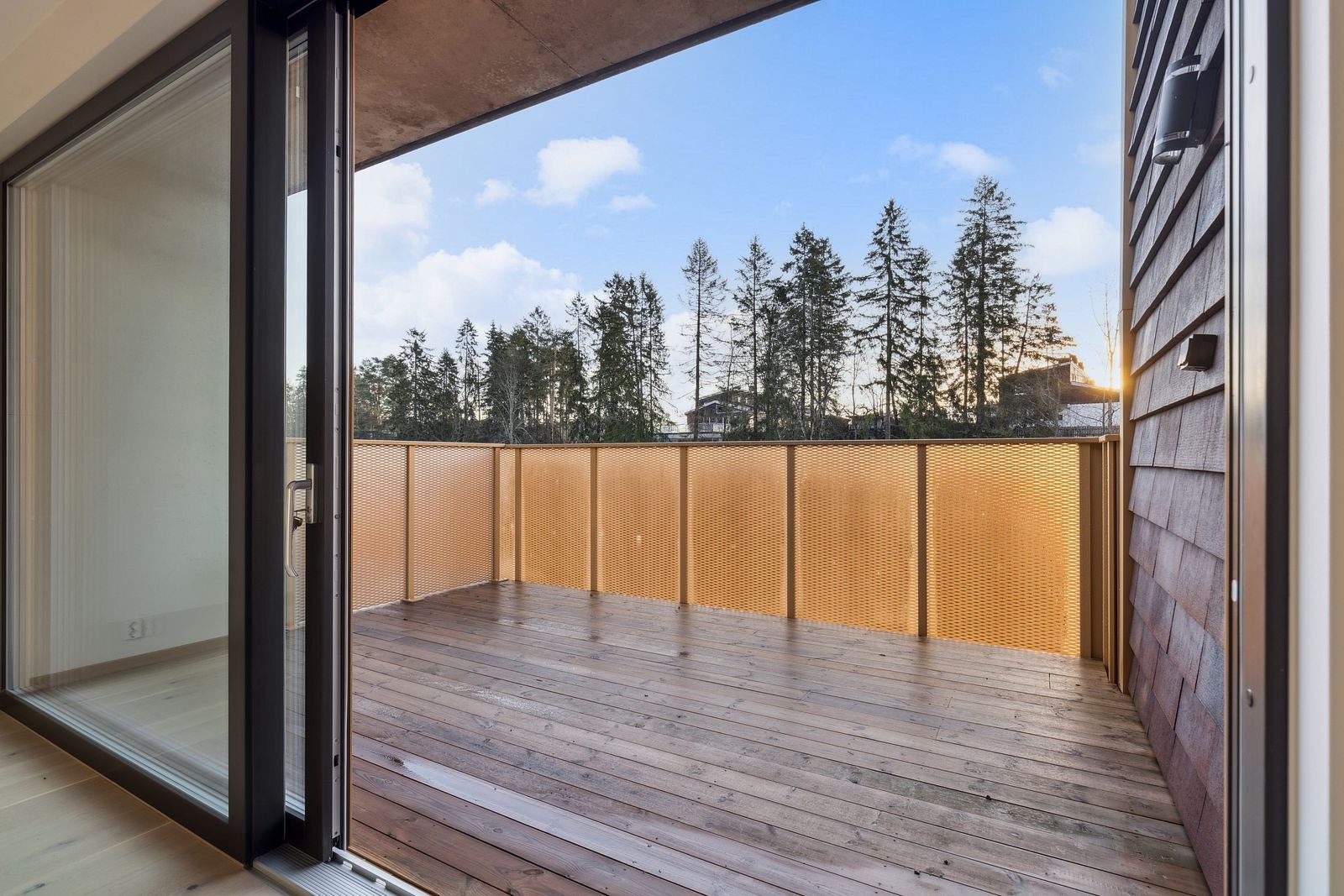 Balkongen er på 13kvm. Galleribilde