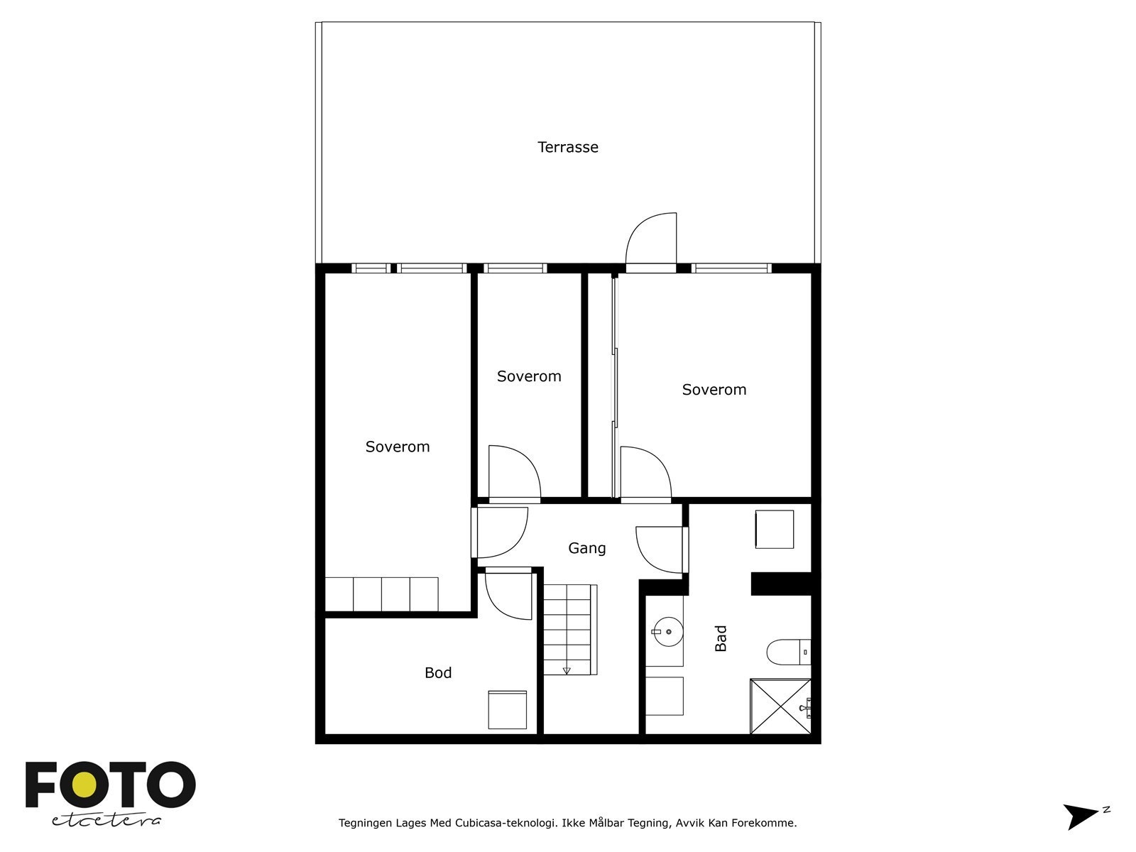 Planløsning i kjelleretasjen Galleribilde