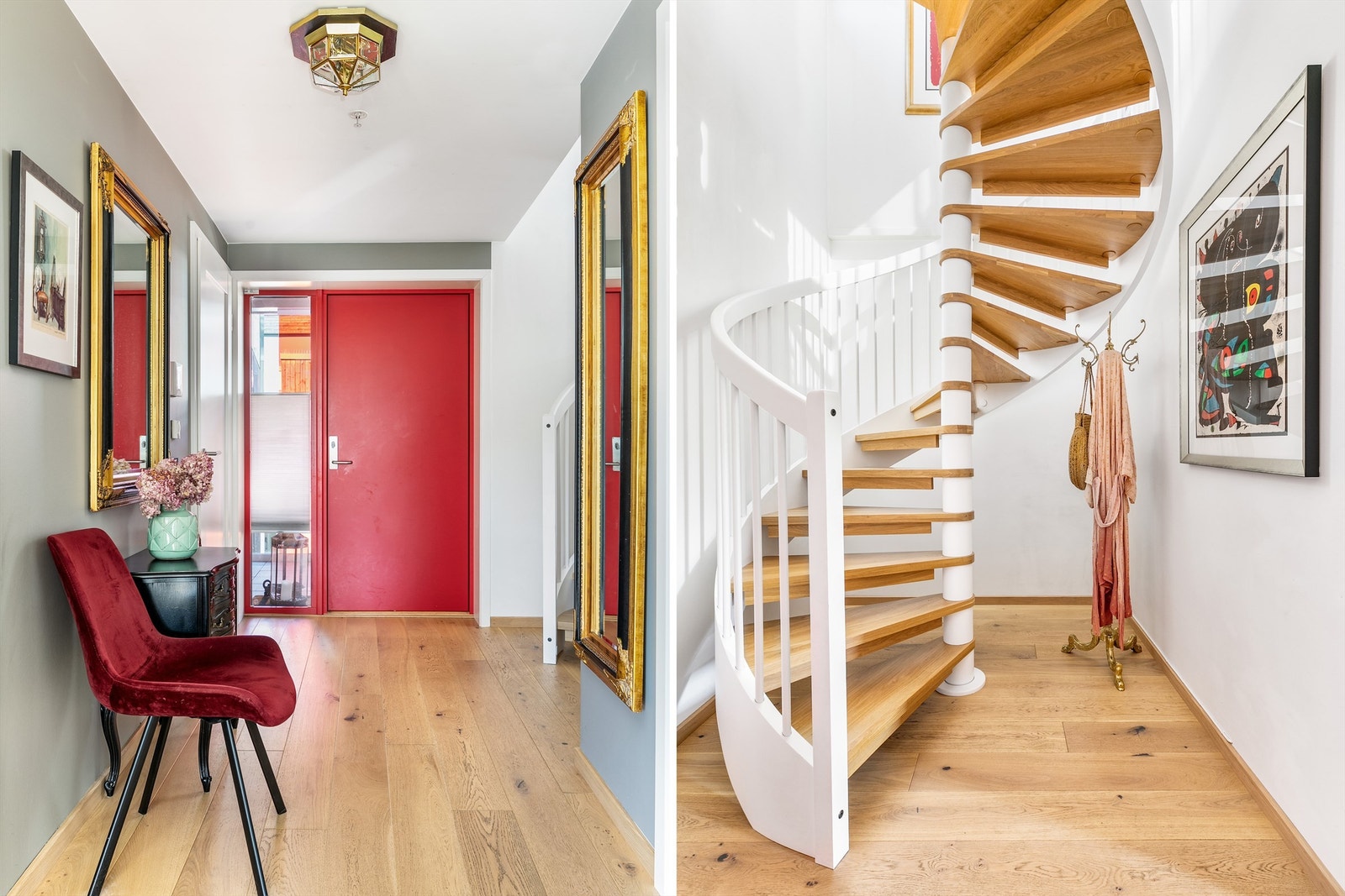 Teknisk rom/vaskerom er tilgjengelig fra entreen, rett innenfor trappen Galleribilde