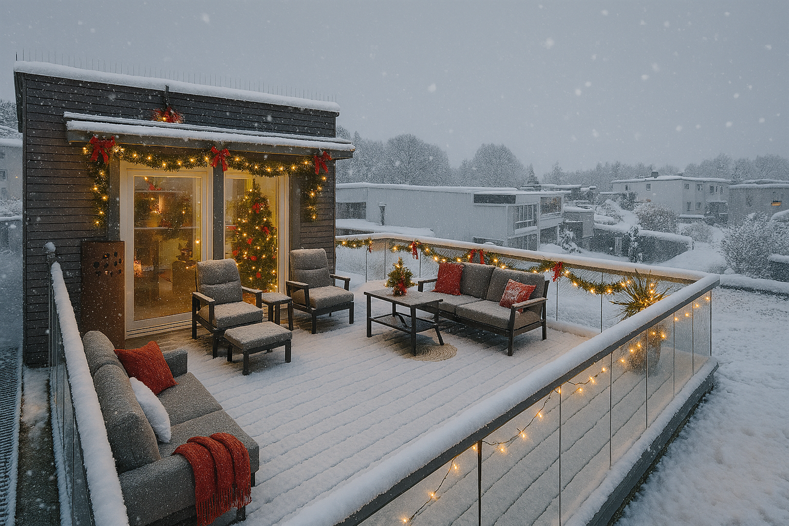 Velkommen til toppleilighet i Godset på Refsnes. (Julestemning AI generert) Galleribilde