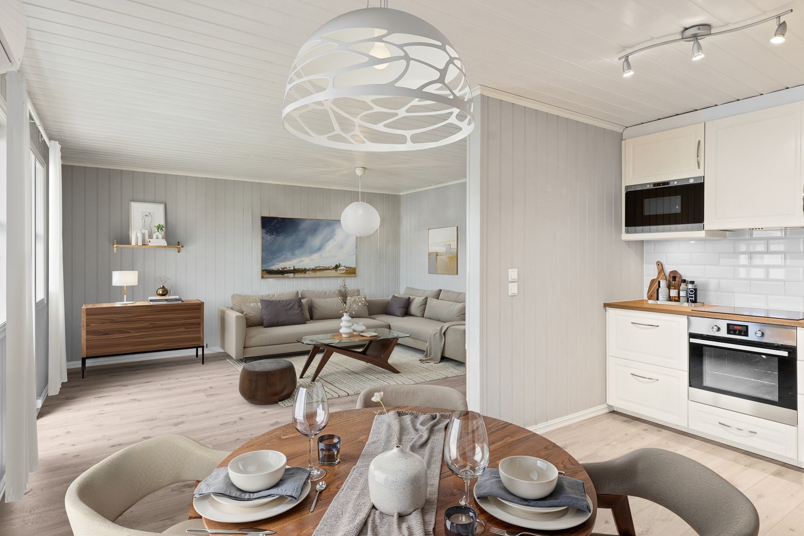 Digitalt møblert bilde Galleribilde