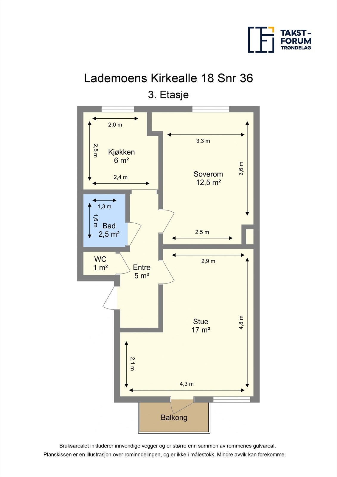 Planskisse - 3. etasje Galleribilde