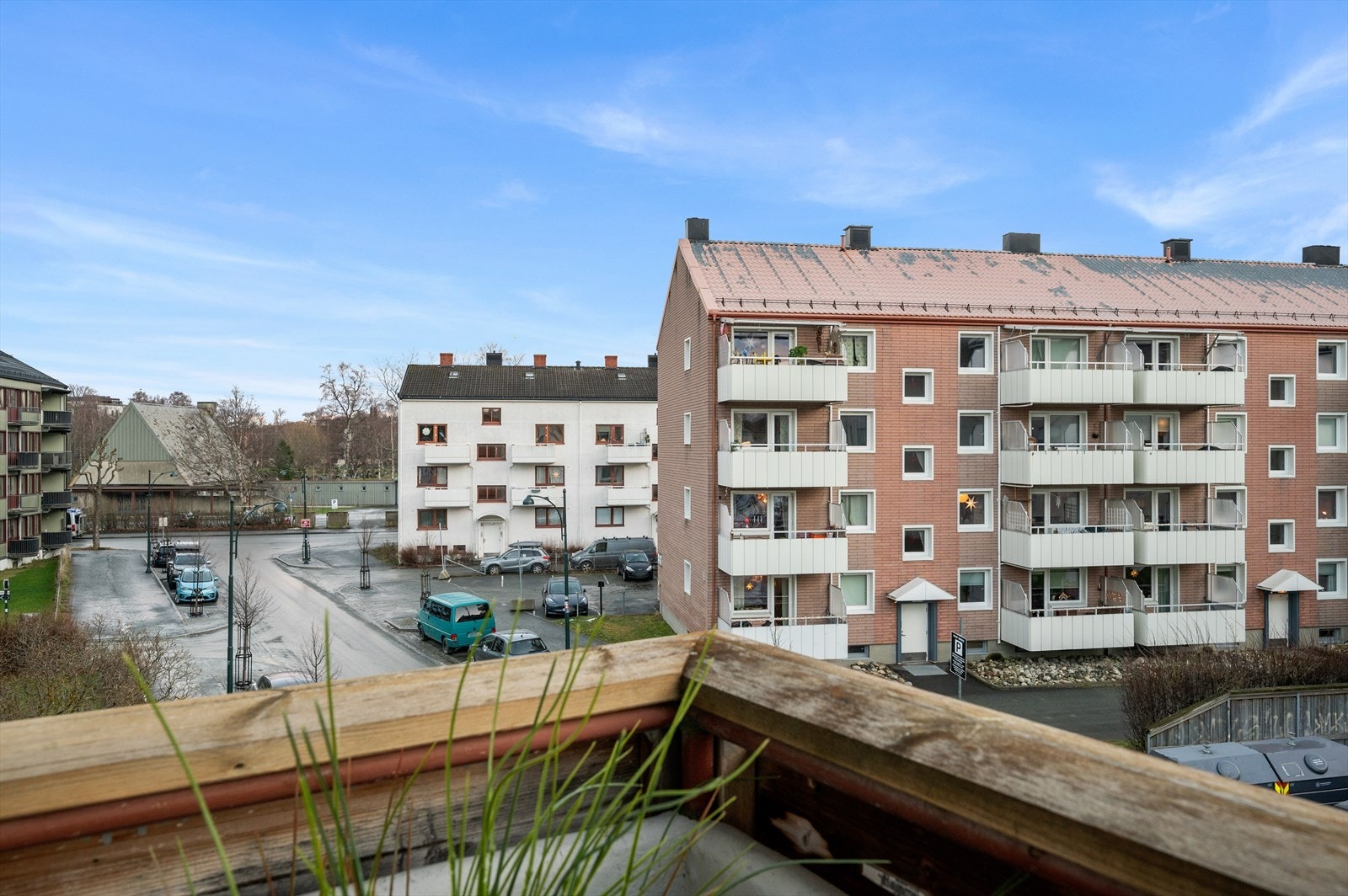 Utsikt fra balkong. Galleribilde