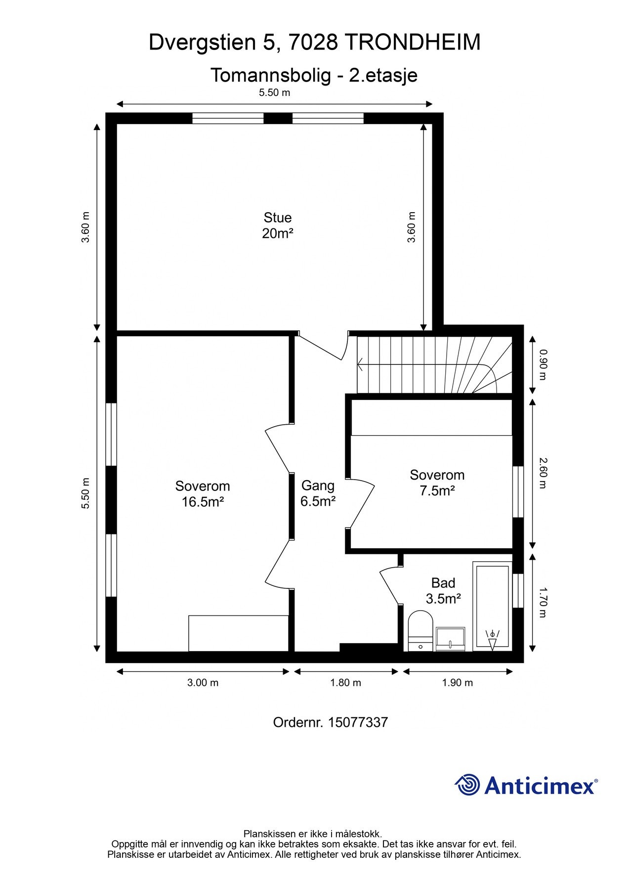 Dagens planløsning 2. etg. Galleribilde