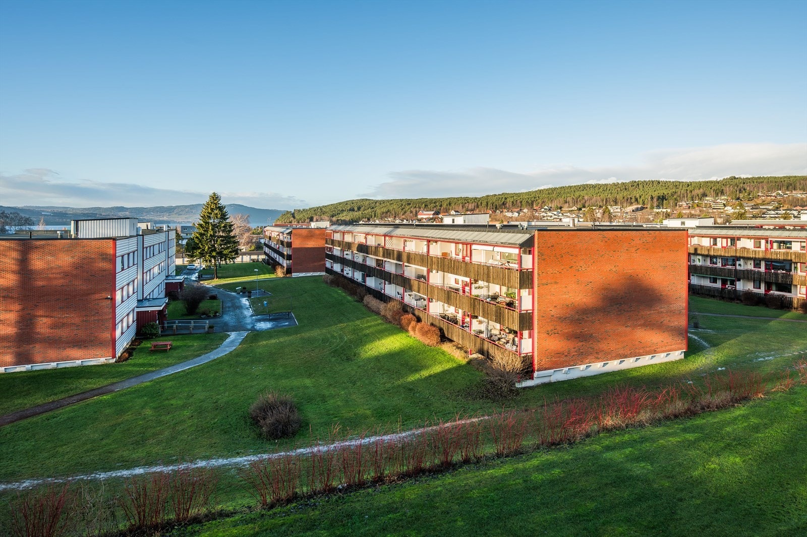 Leiligheten er en del av et etablert og veldrevet borrettslag på Hamar vest. Herfra har du kort vei til flotte turområder i Furuberget og langs Mjøsa. Galleribilde