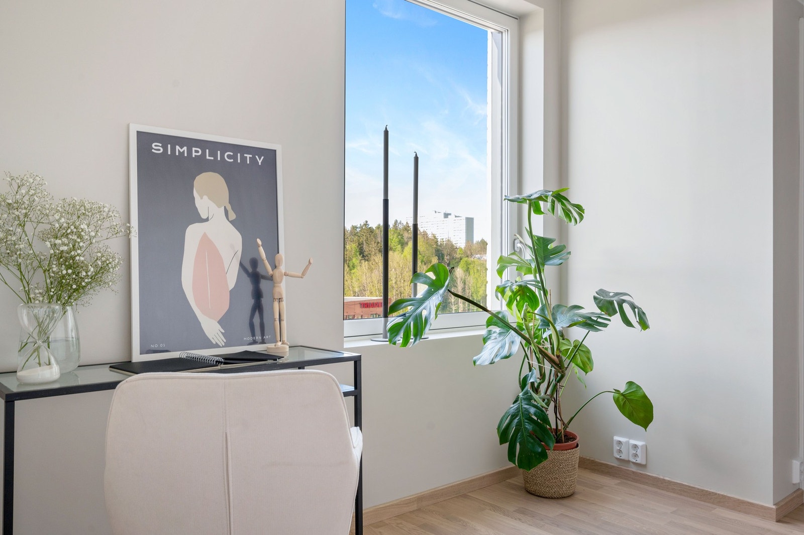 Et lyst og rolig sted å jobbe, studere eller være kreativ Galleribilde