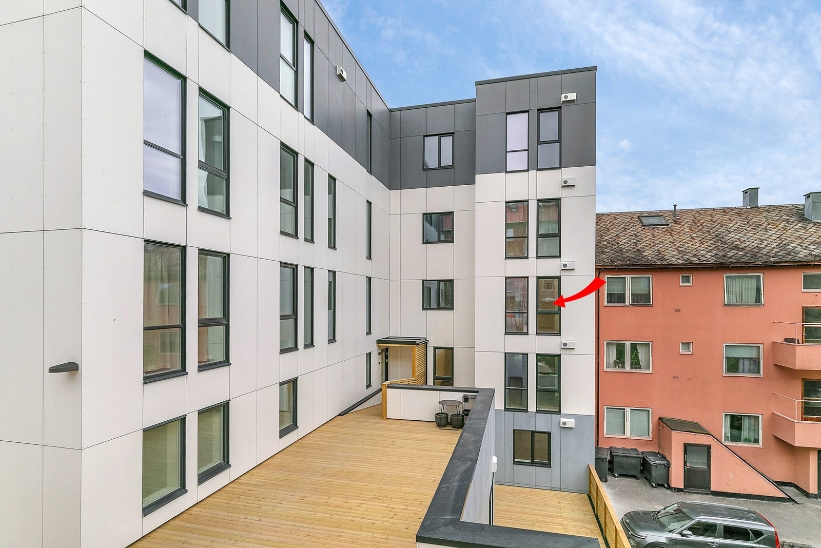 Soverommene ligger skjermet til mot bakgården for optimal ro. Galleribilde