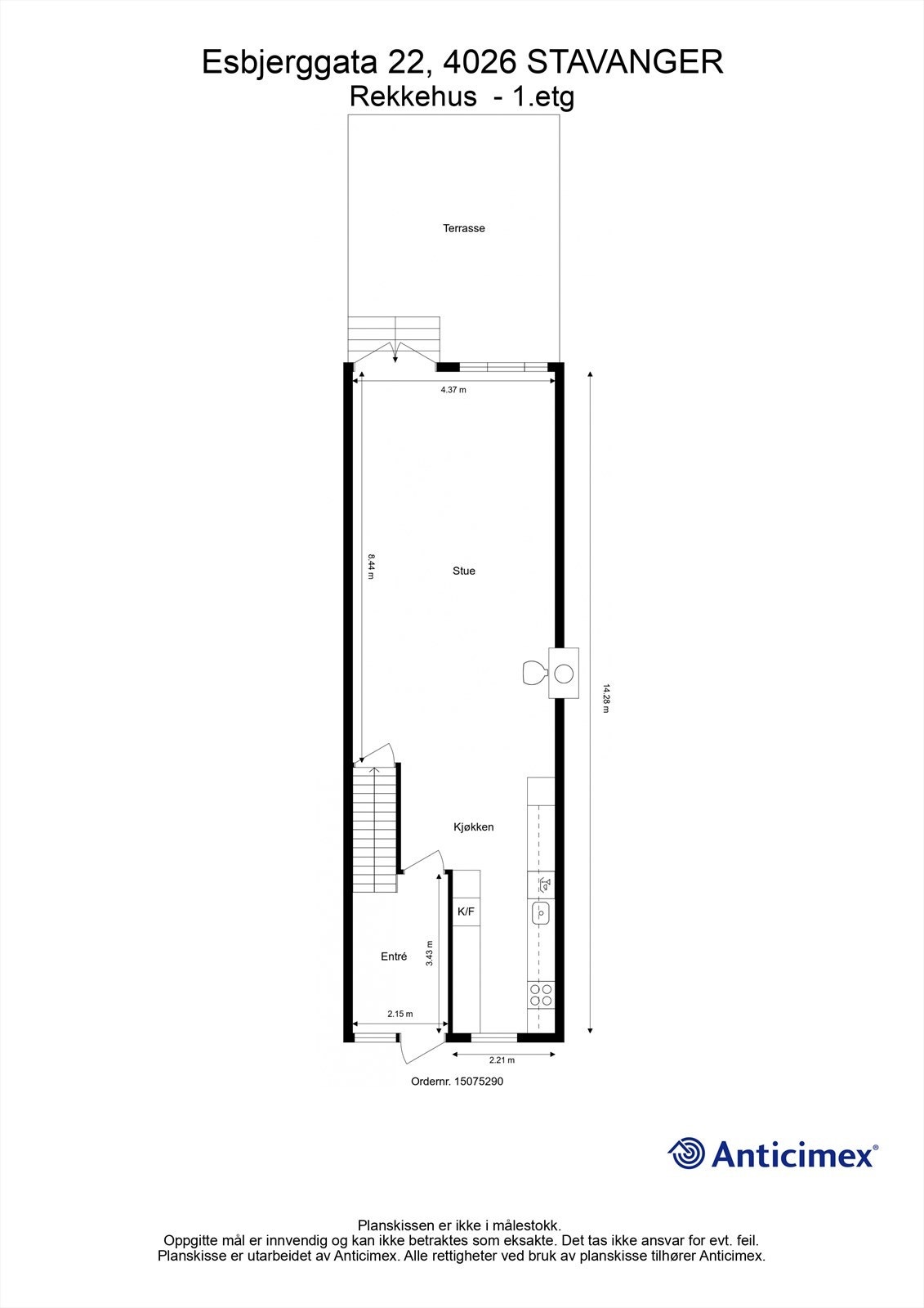 Plantegning første etasje Galleribilde