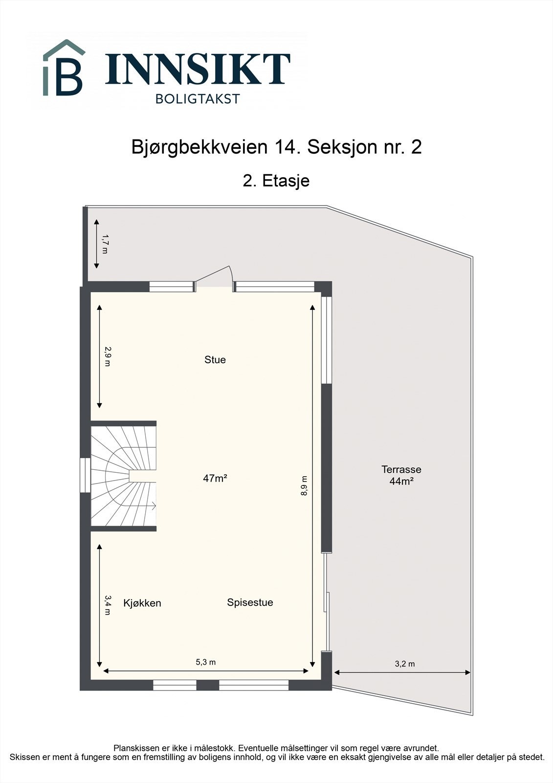 Planskisse 2.etasje Galleribilde