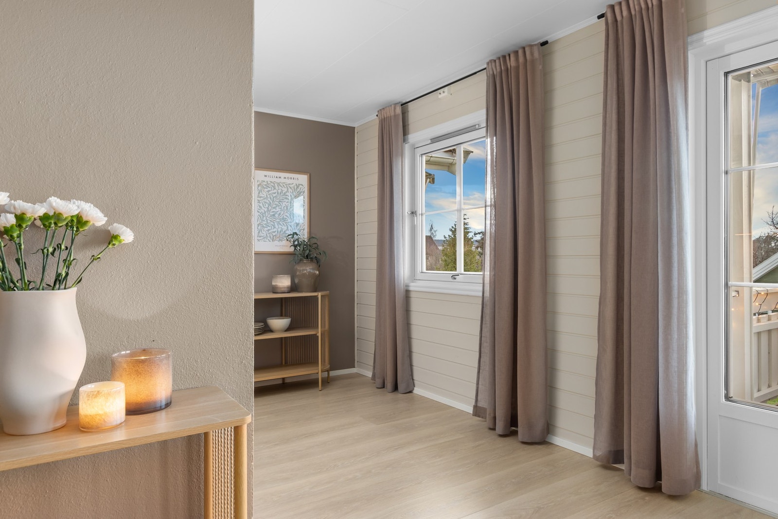 Alle vegger i leiligheten ble malt i 2024. Galleribilde