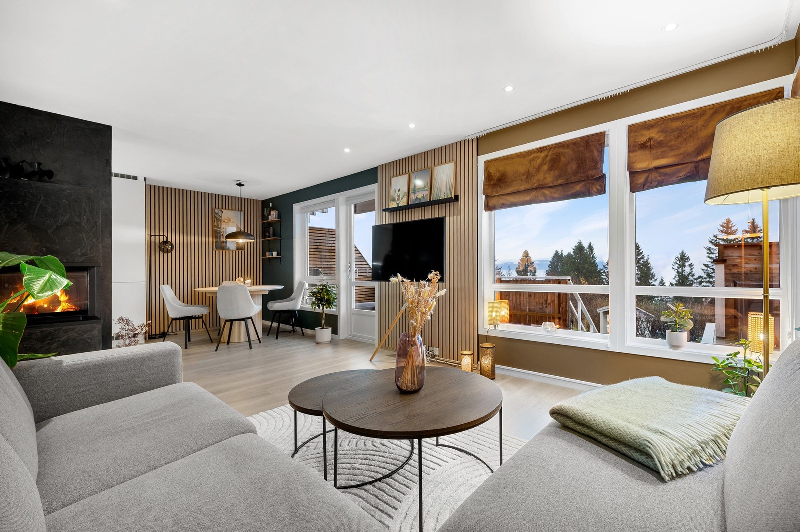 Nydelig utsikt fra stuevinduene. Galleribilde