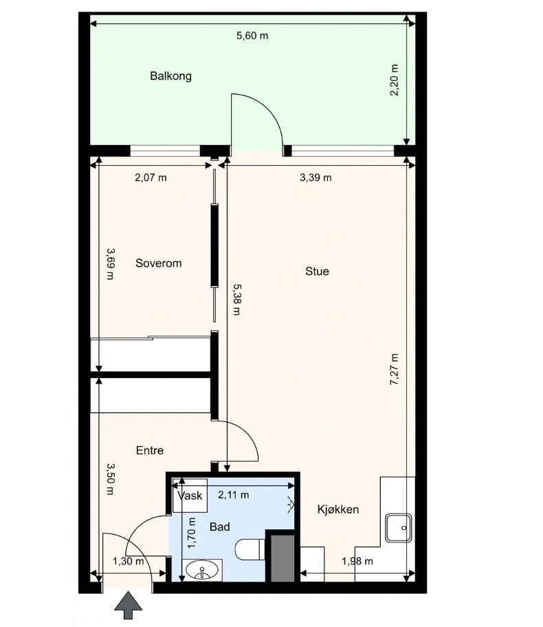 Plantegning Galleribilde