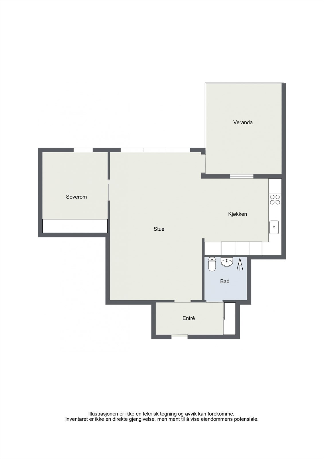 Plantegning Galleribilde