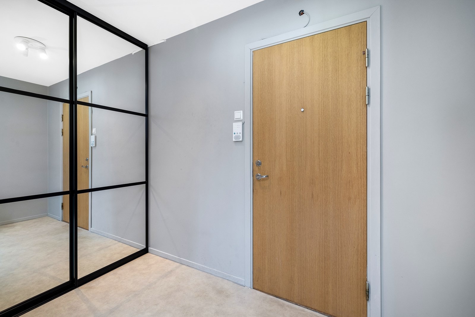 Romslig entré, med dørcalling Galleribilde