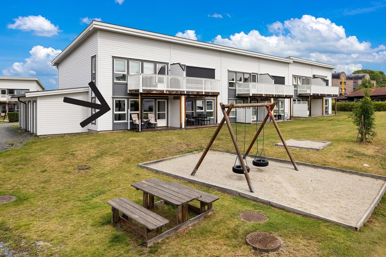 Moderne og tidsriktig leilighet i populært sameiet. Galleribilde