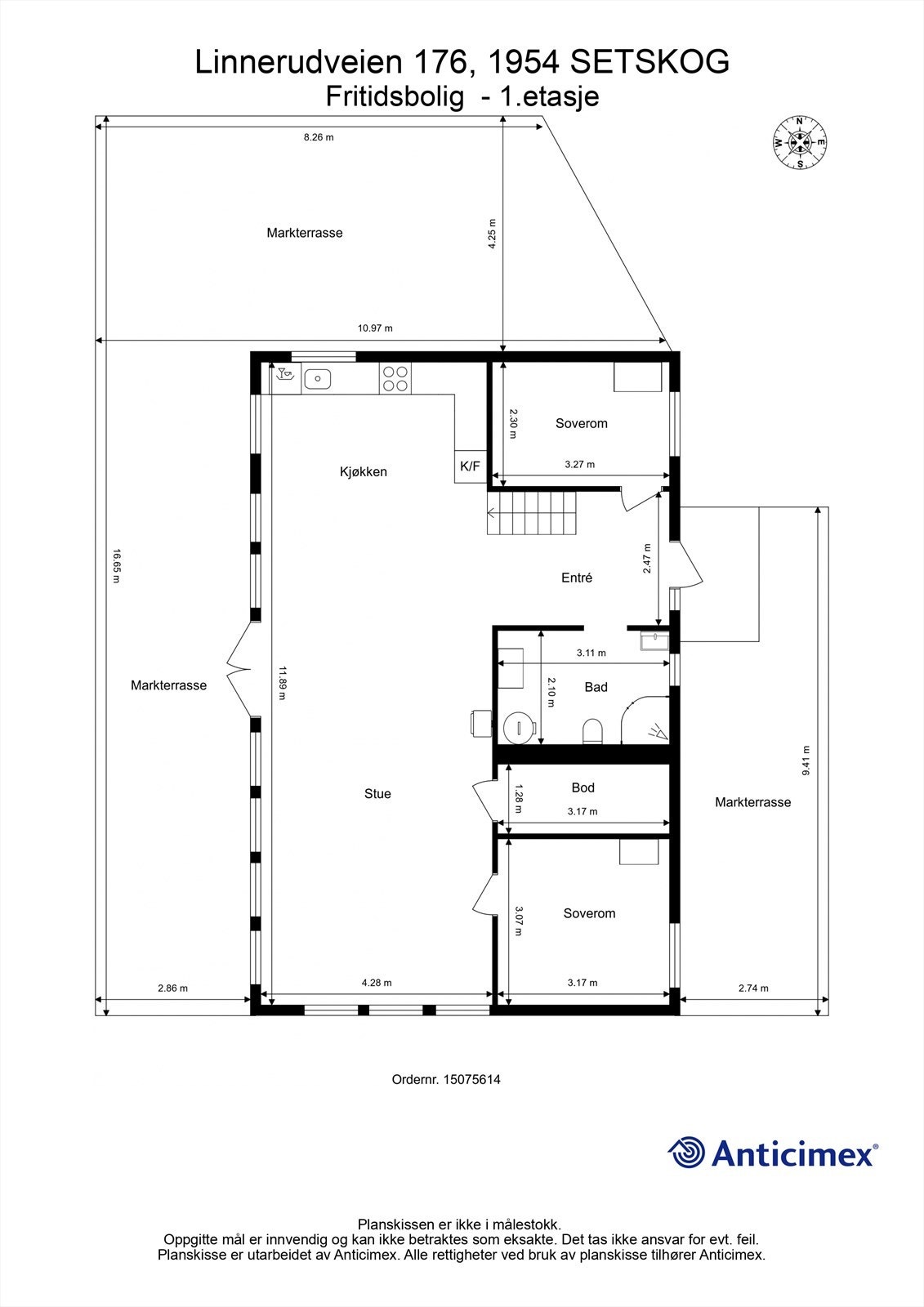 Plantegning - 1.etasje Galleribilde