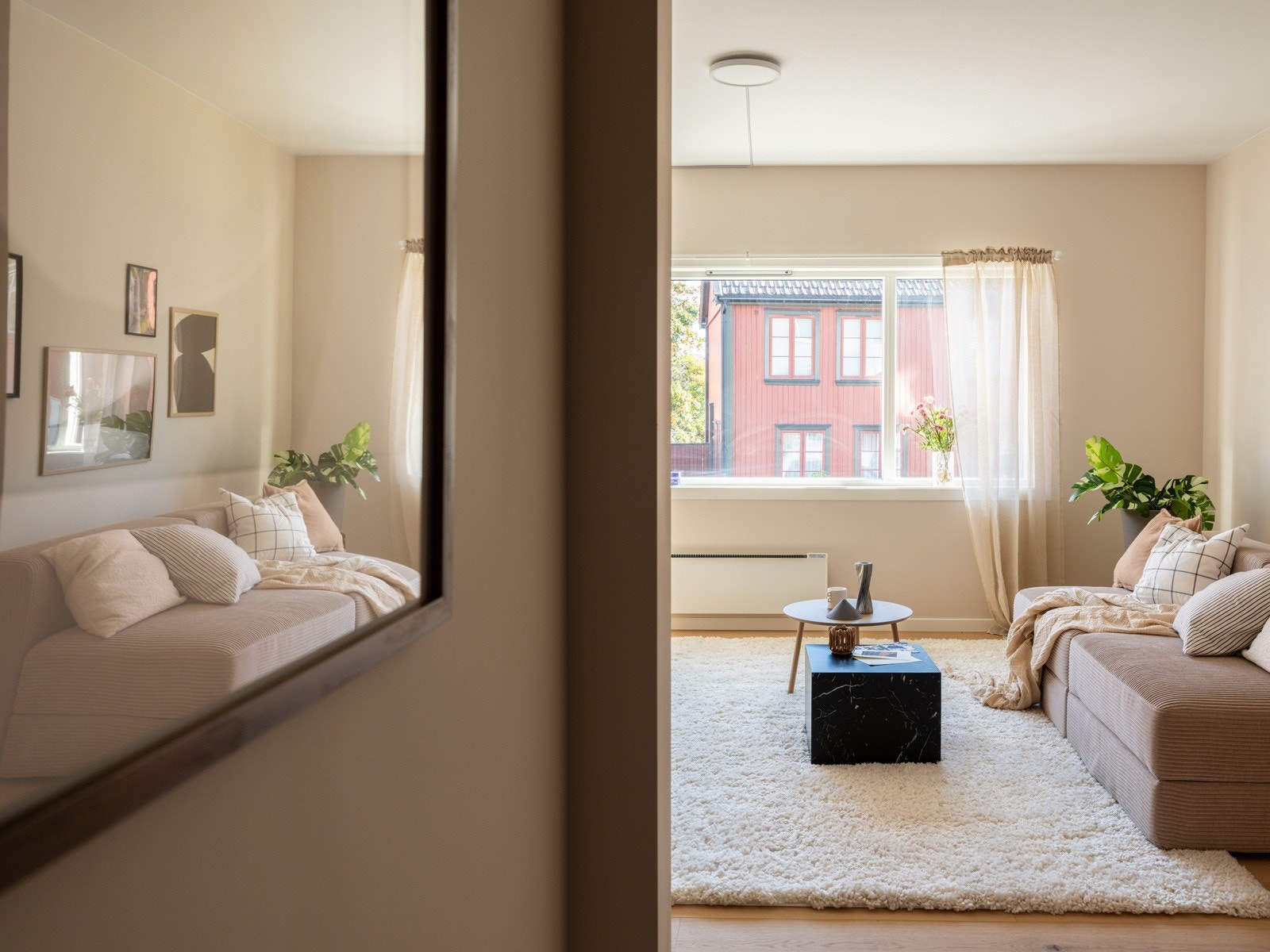 En stor, lys og fin 2-roms hjørneleilighet med god og moderne standard. Galleribilde