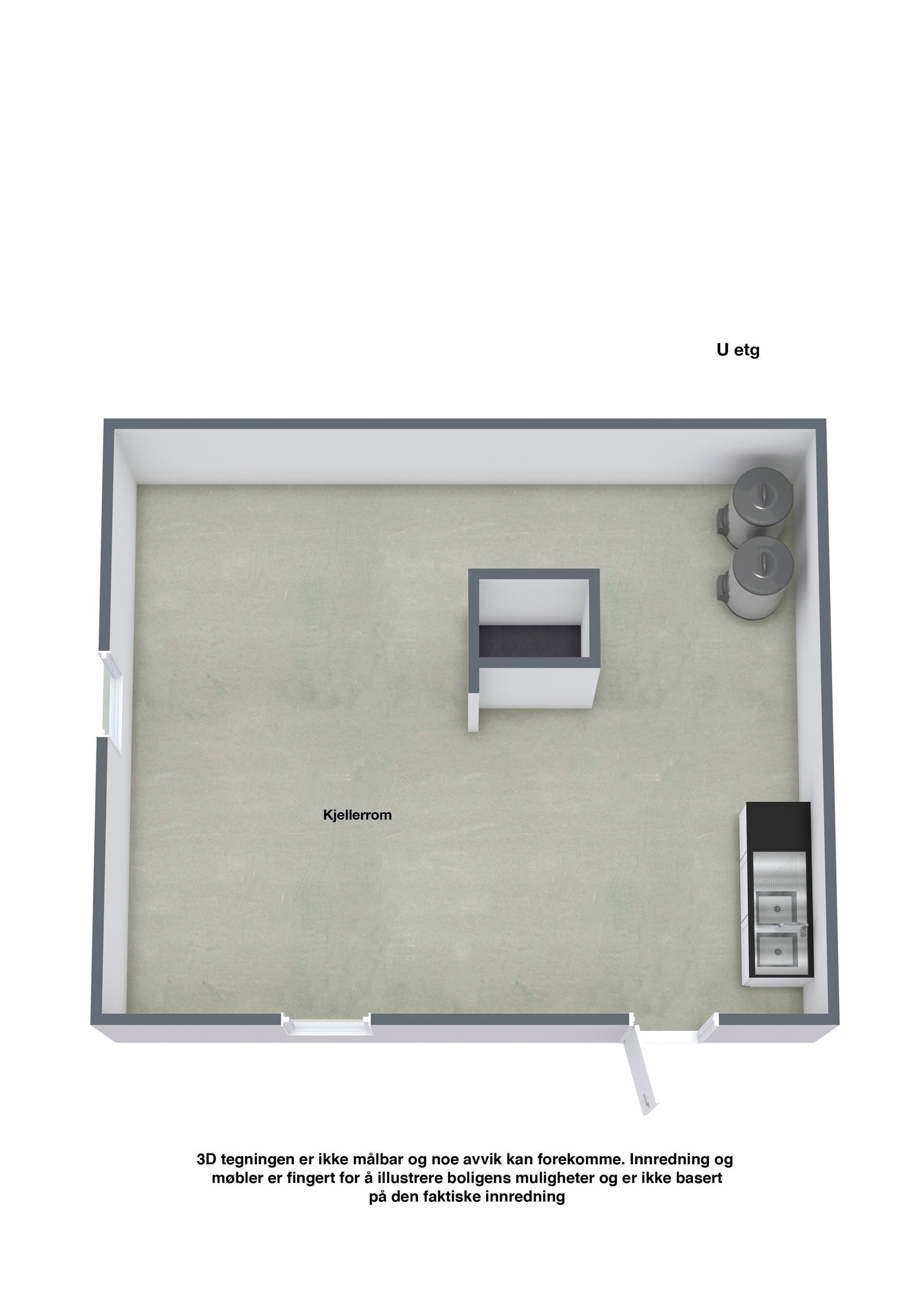 Plantegning kjeller Galleribilde