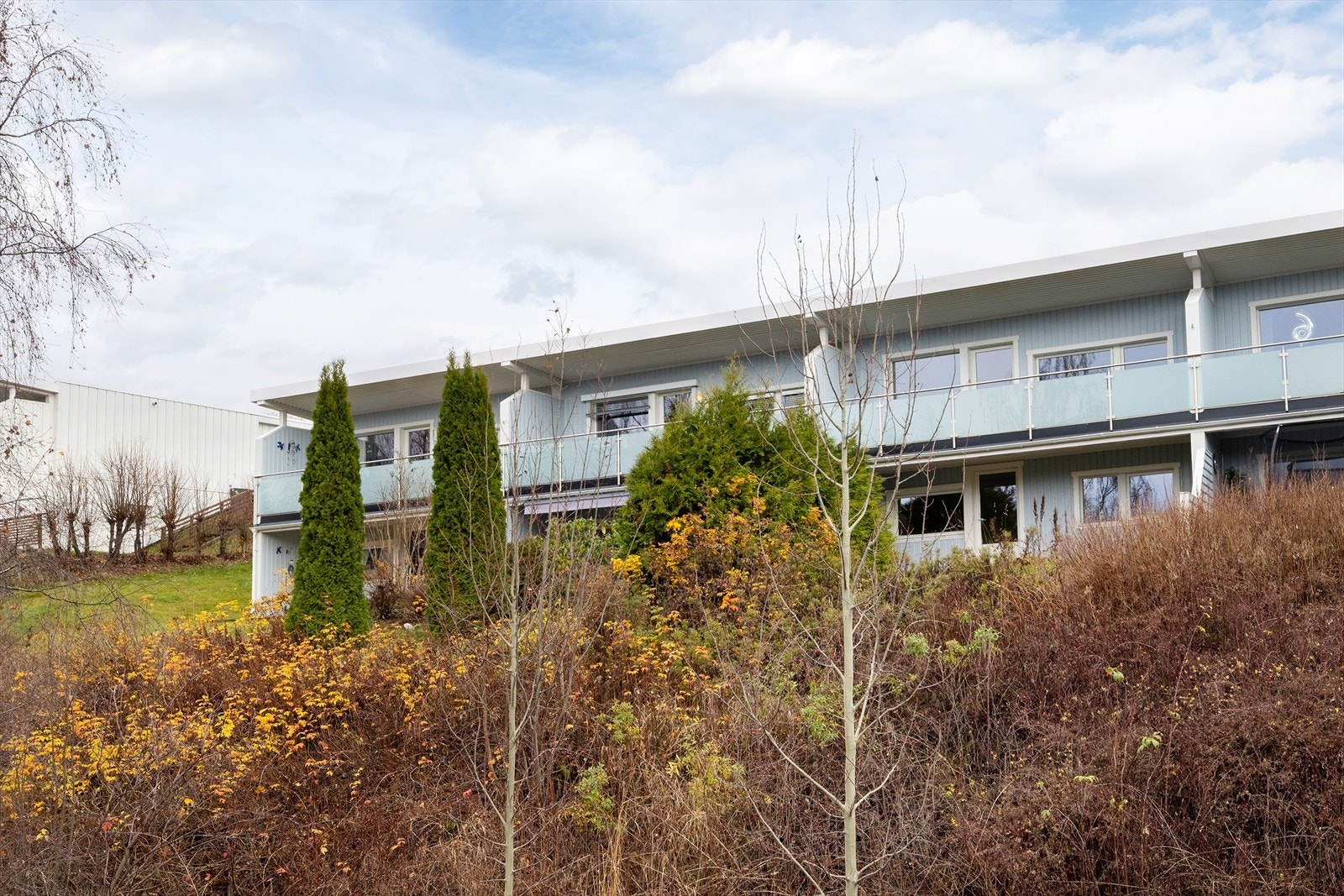 Dette rekkehuset ligger i ytterkant av feltet Galleribilde