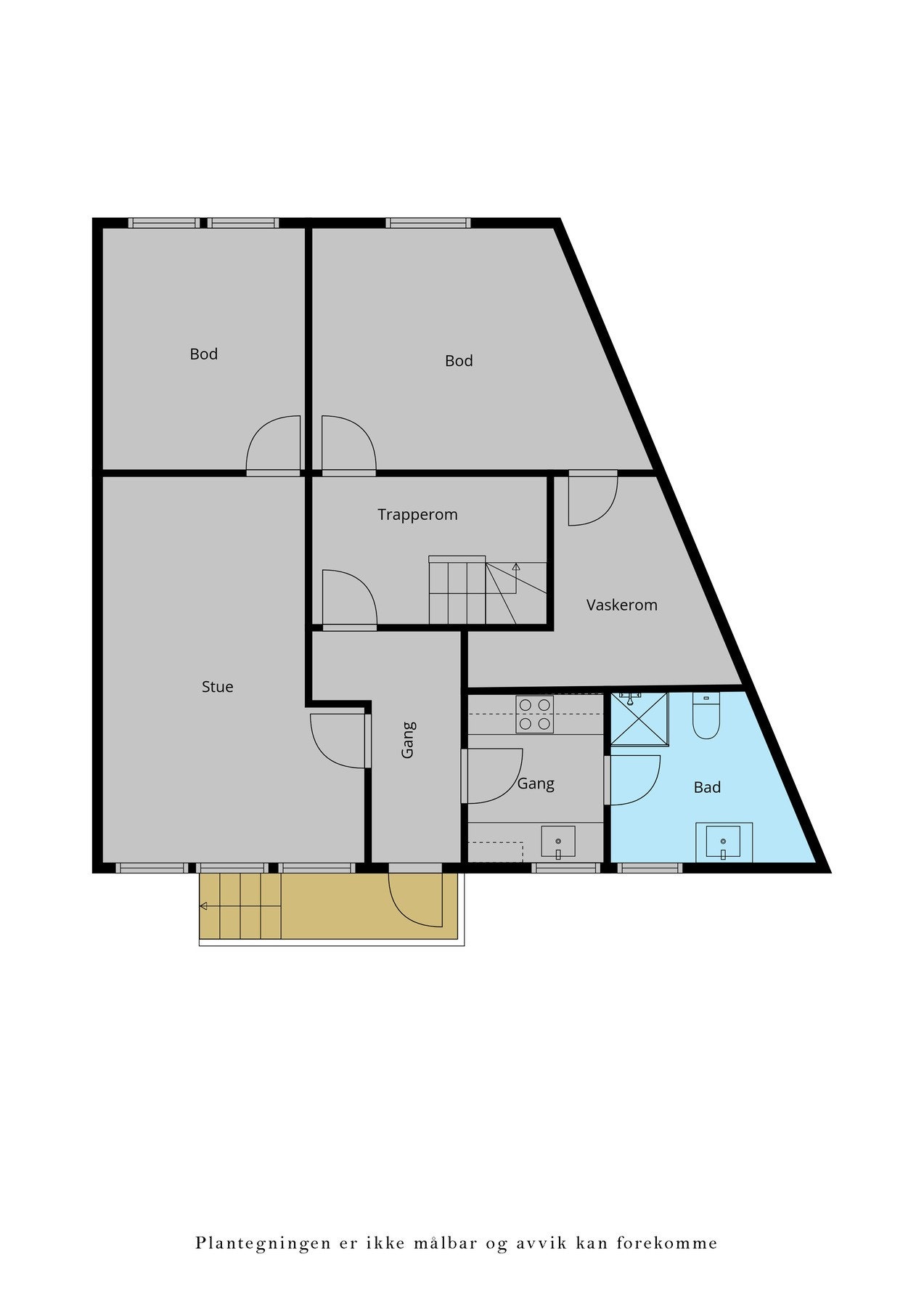 Veiledende plantegning underetasje. Galleribilde