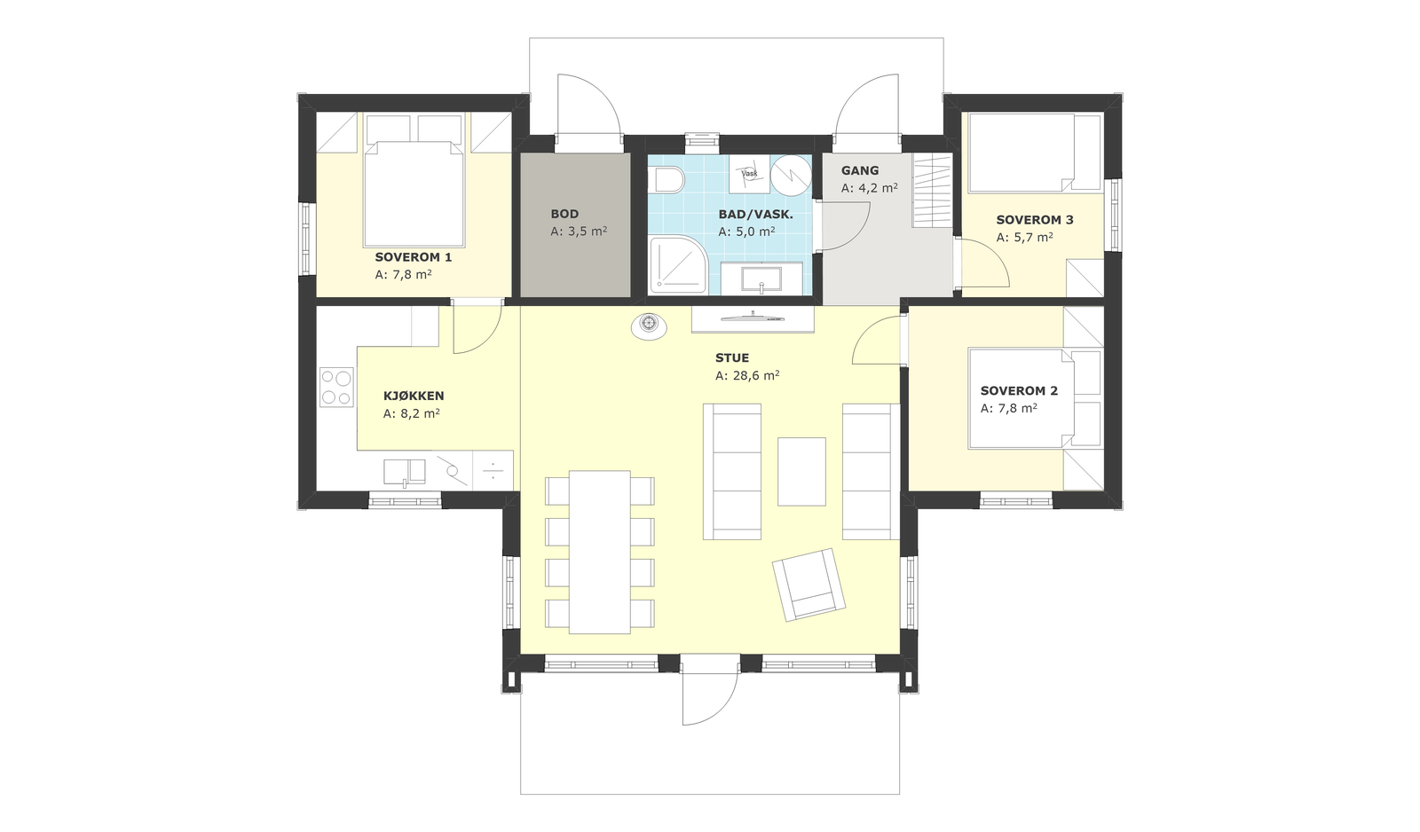 Plantegning Galleribilde