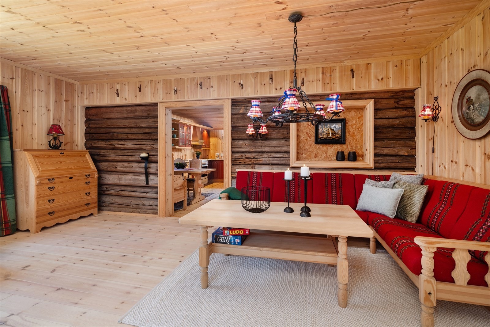 Velholdt hytte med god plass. Galleribilde