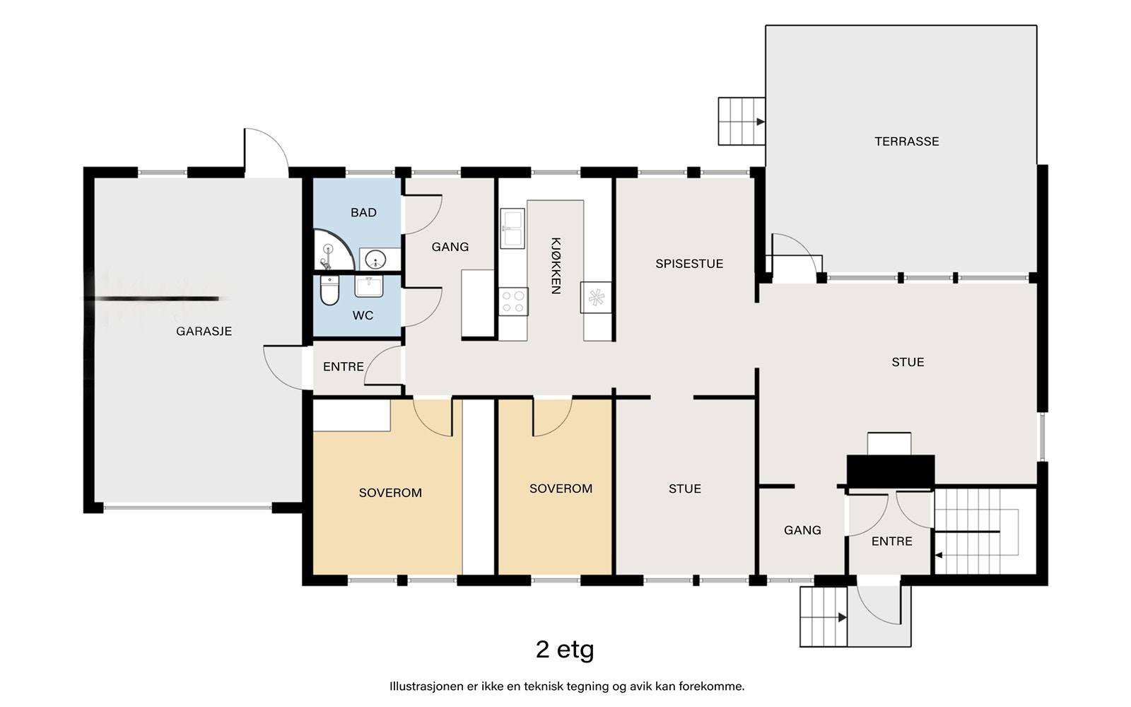 Plantegning 1. etasje. Galleribilde