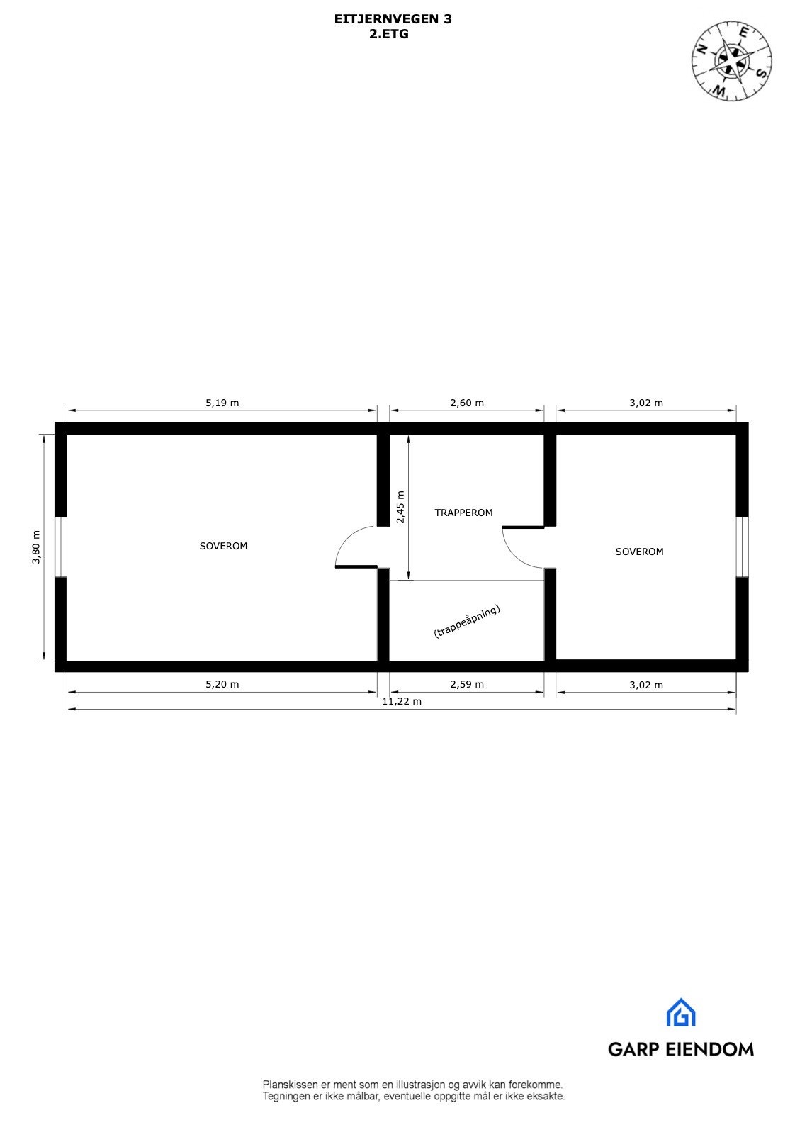 Plantegning 2. etasje Galleribilde