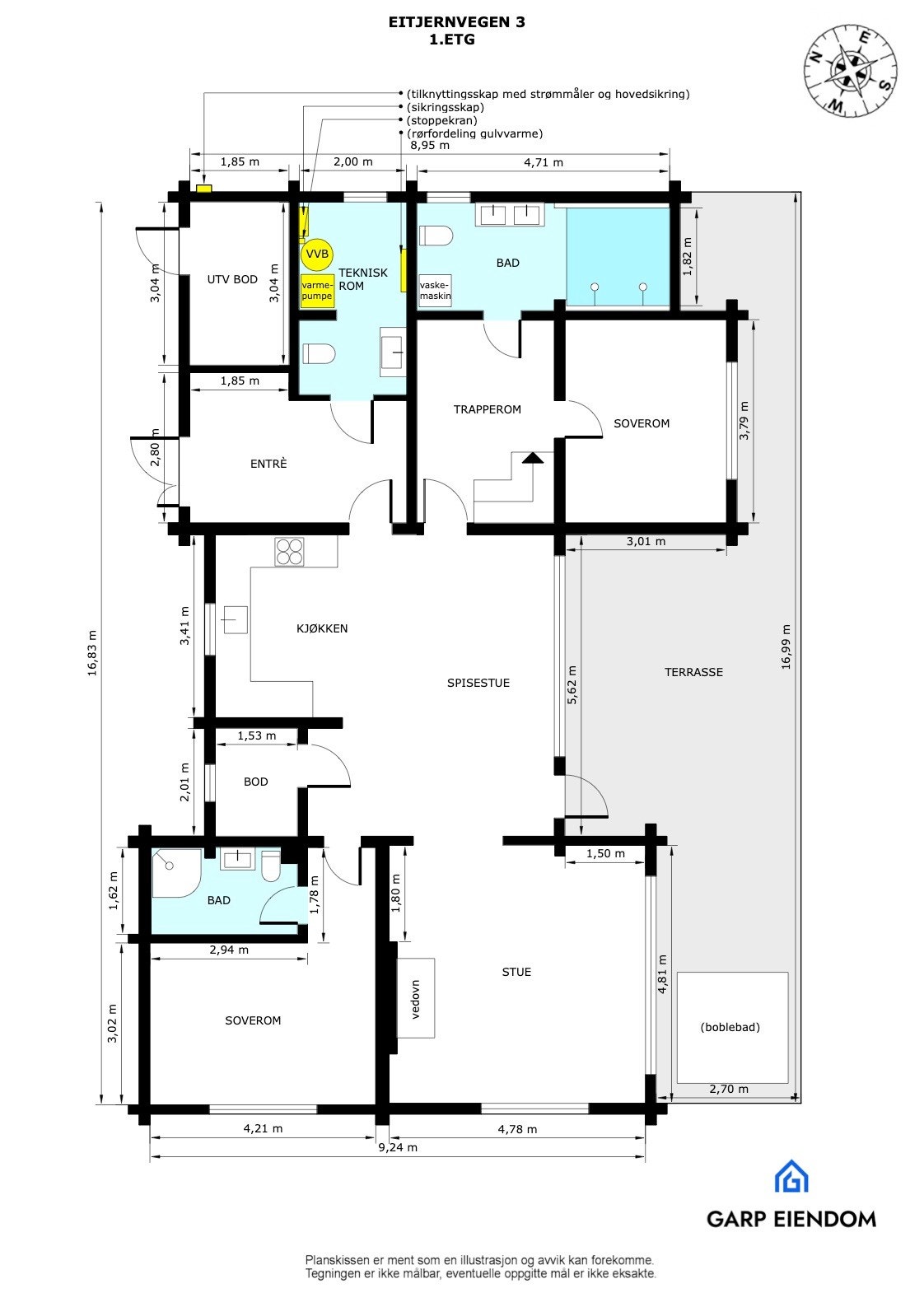Plantegning
1. etasje Galleribilde