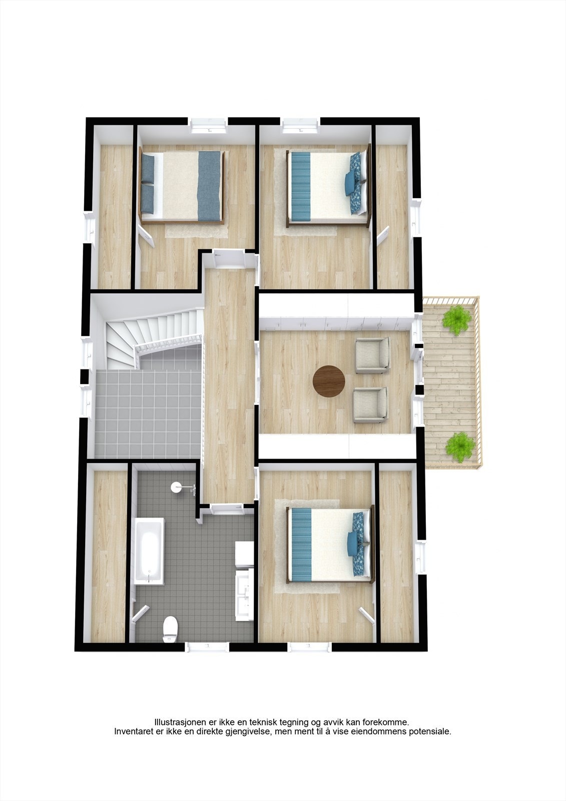 Plantegning 2. etasje Galleribilde