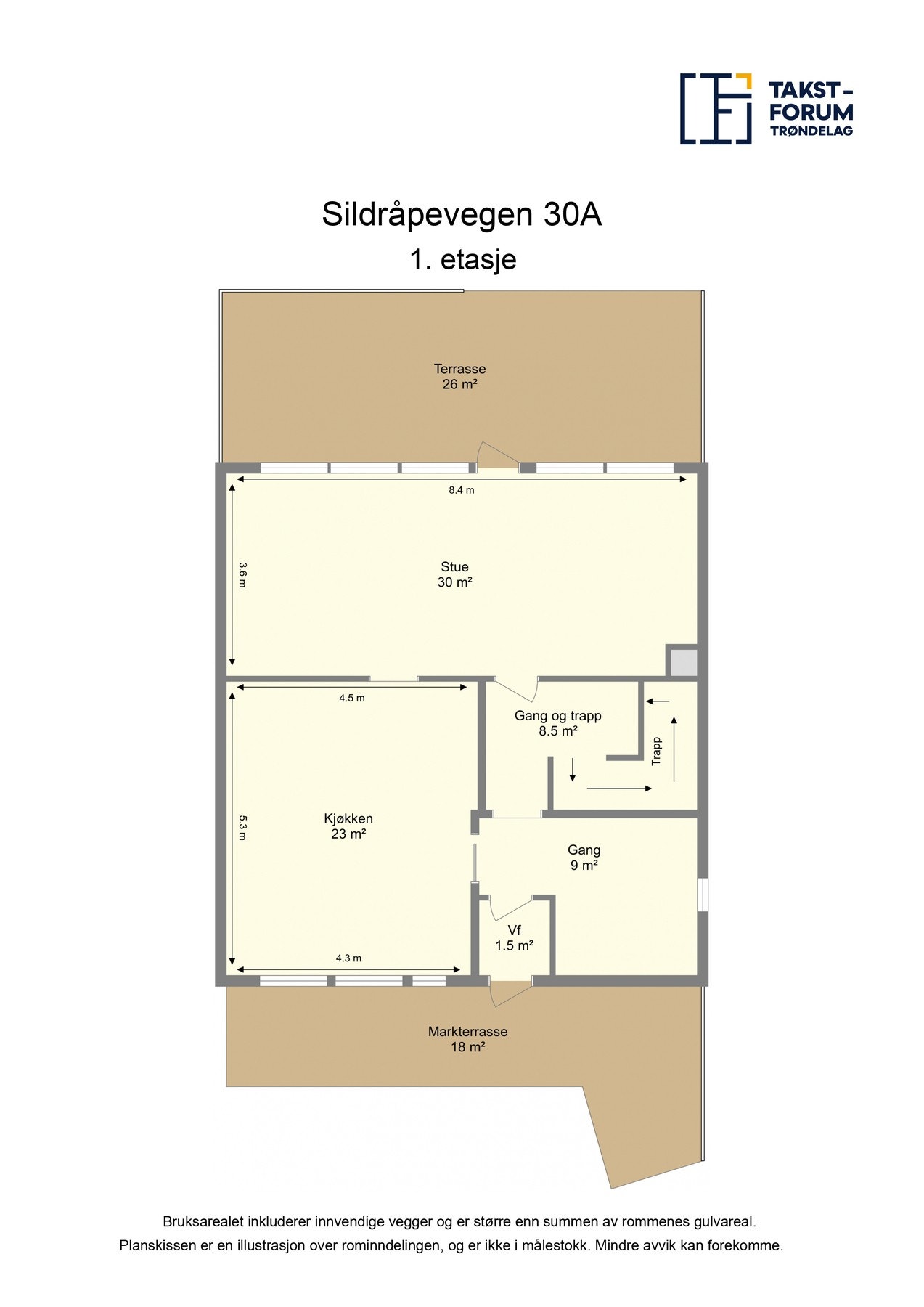 Planskisse 1.etasje. Galleribilde