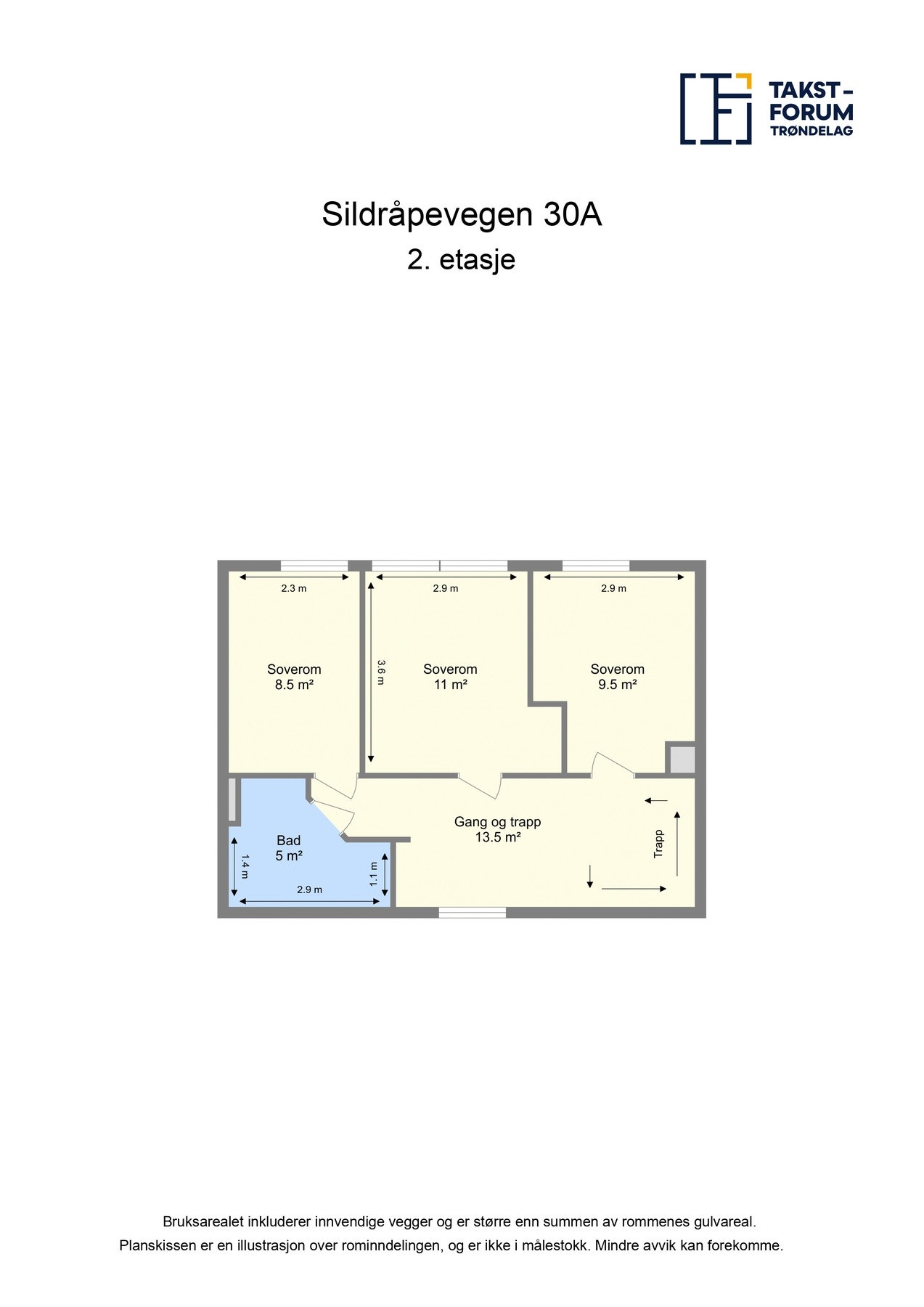 Planskisse 2.etasje. Galleribilde