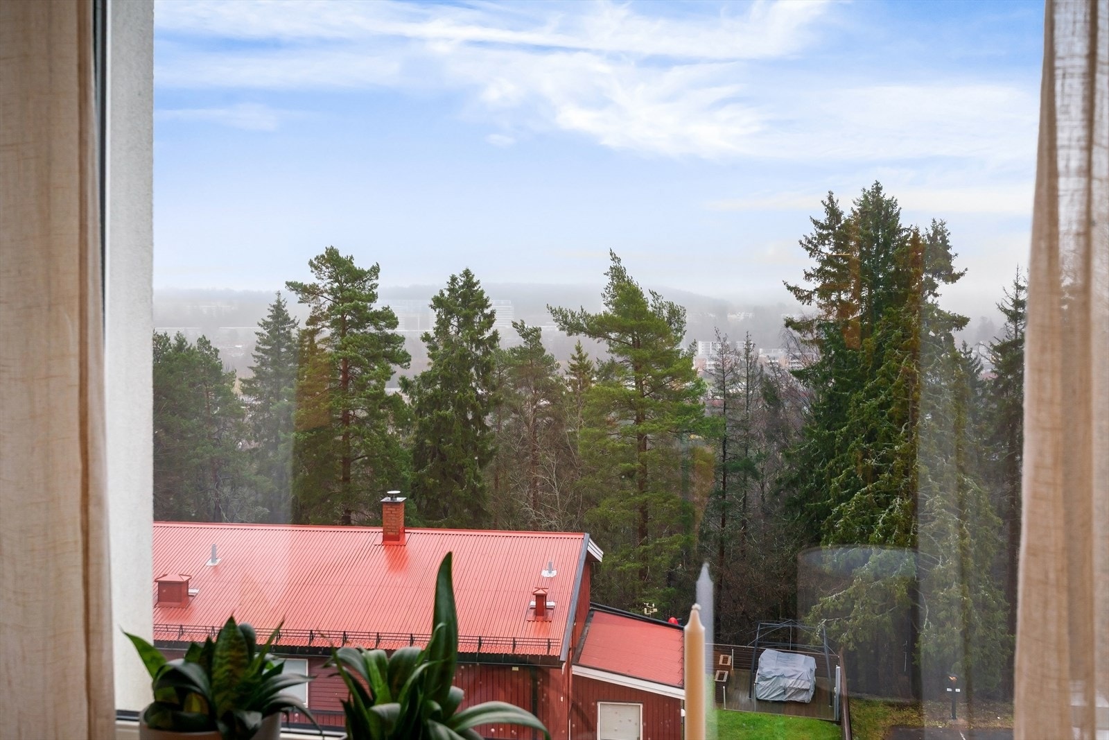 Flott utsikt til skog og nærområdet. Galleribilde