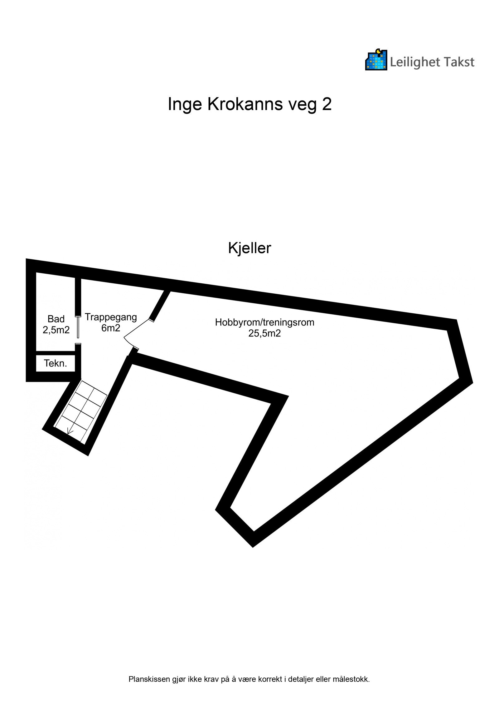 Plantegning kjeller Galleribilde
