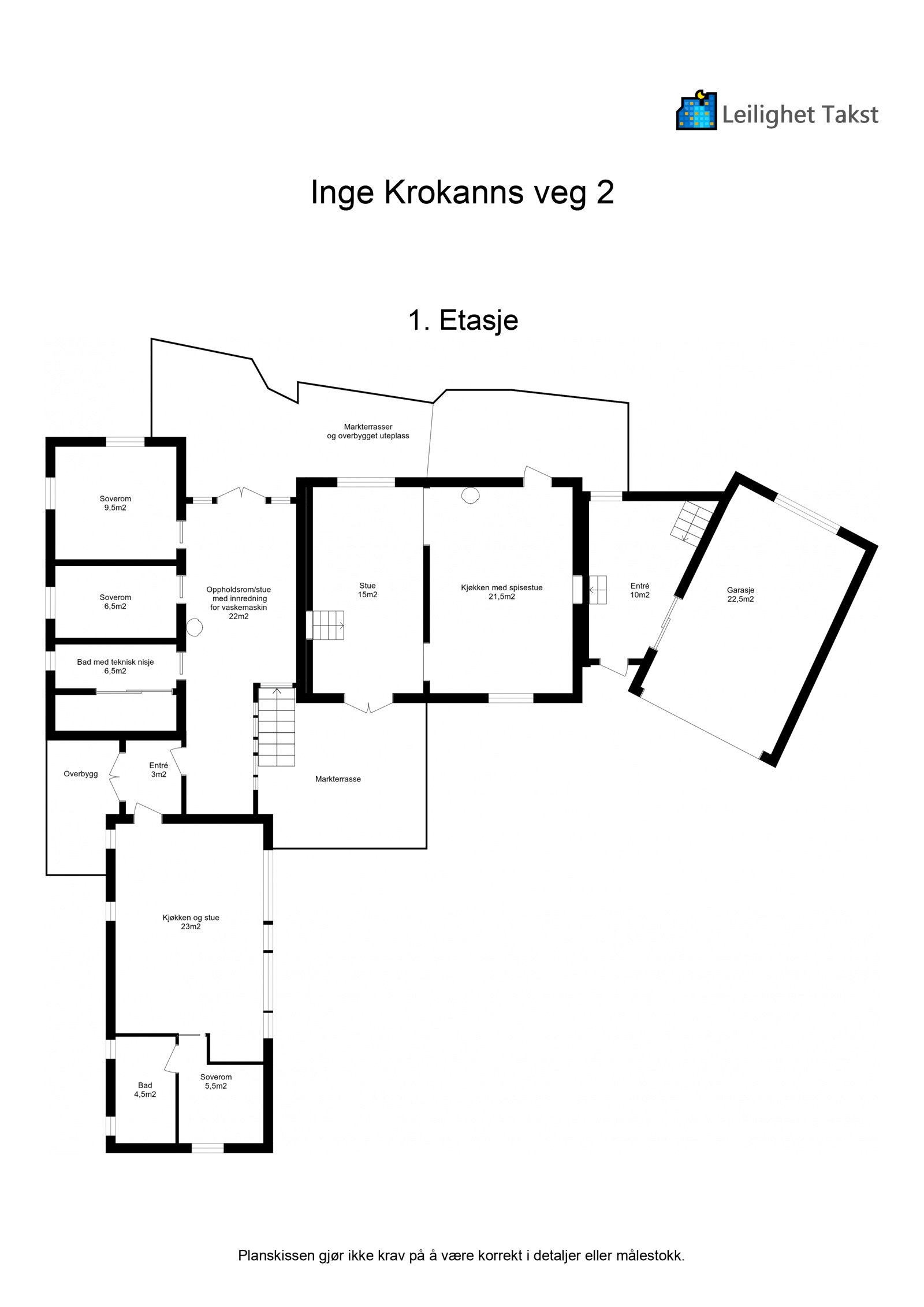 Plantegning 1. Etasje Galleribilde