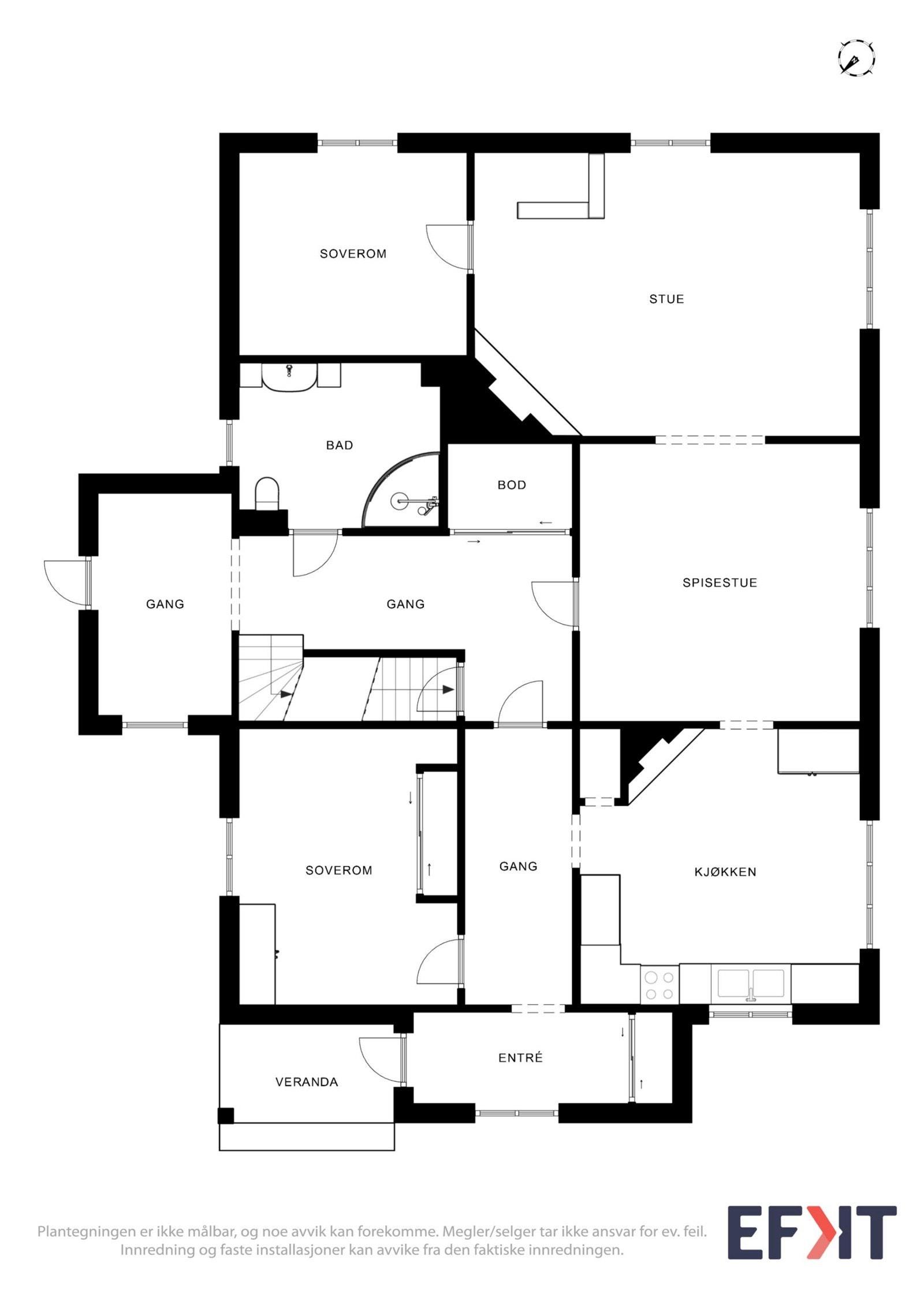 1. etasje i våningshuset Galleribilde