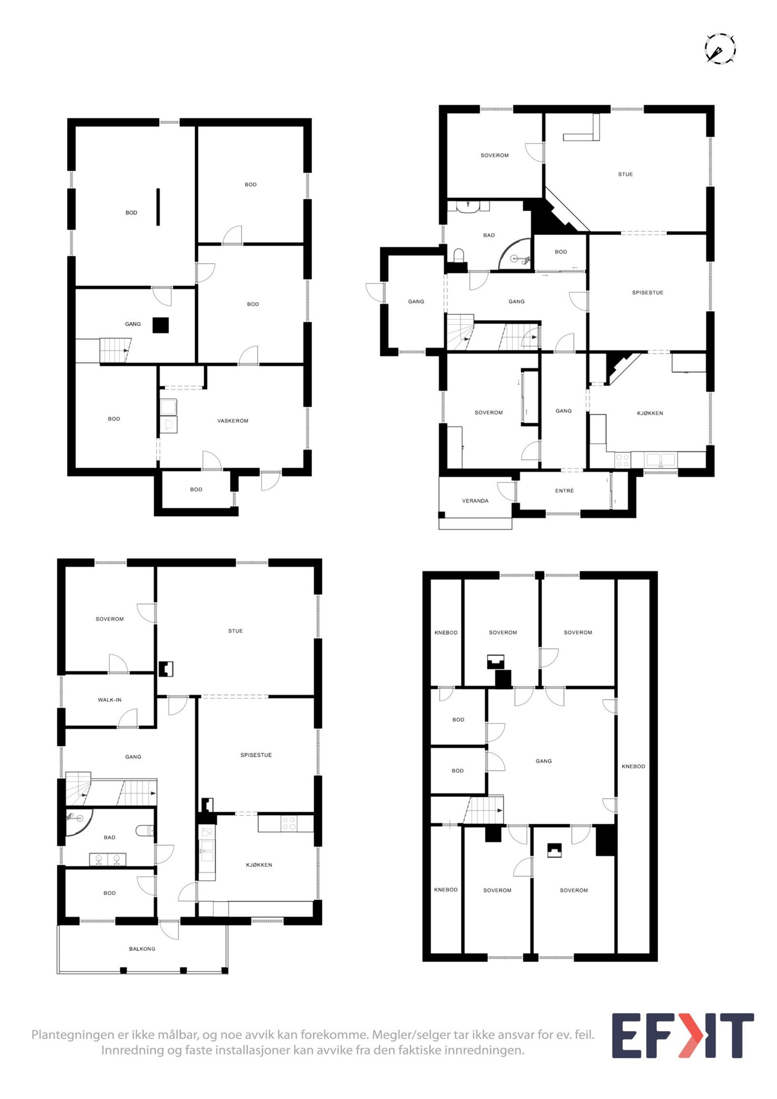 Plantegninger over våningshuset Galleribilde