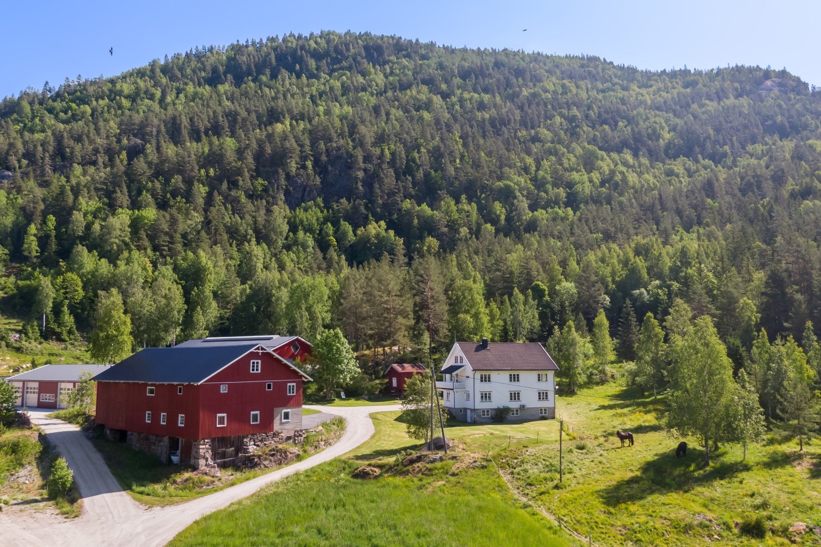 Eiendommen ligger i Tørdal ca. 25 km fra kommunesenteret Drangedal. Det er 5,5 km til Tørdal skole og barnehage Galleribilde