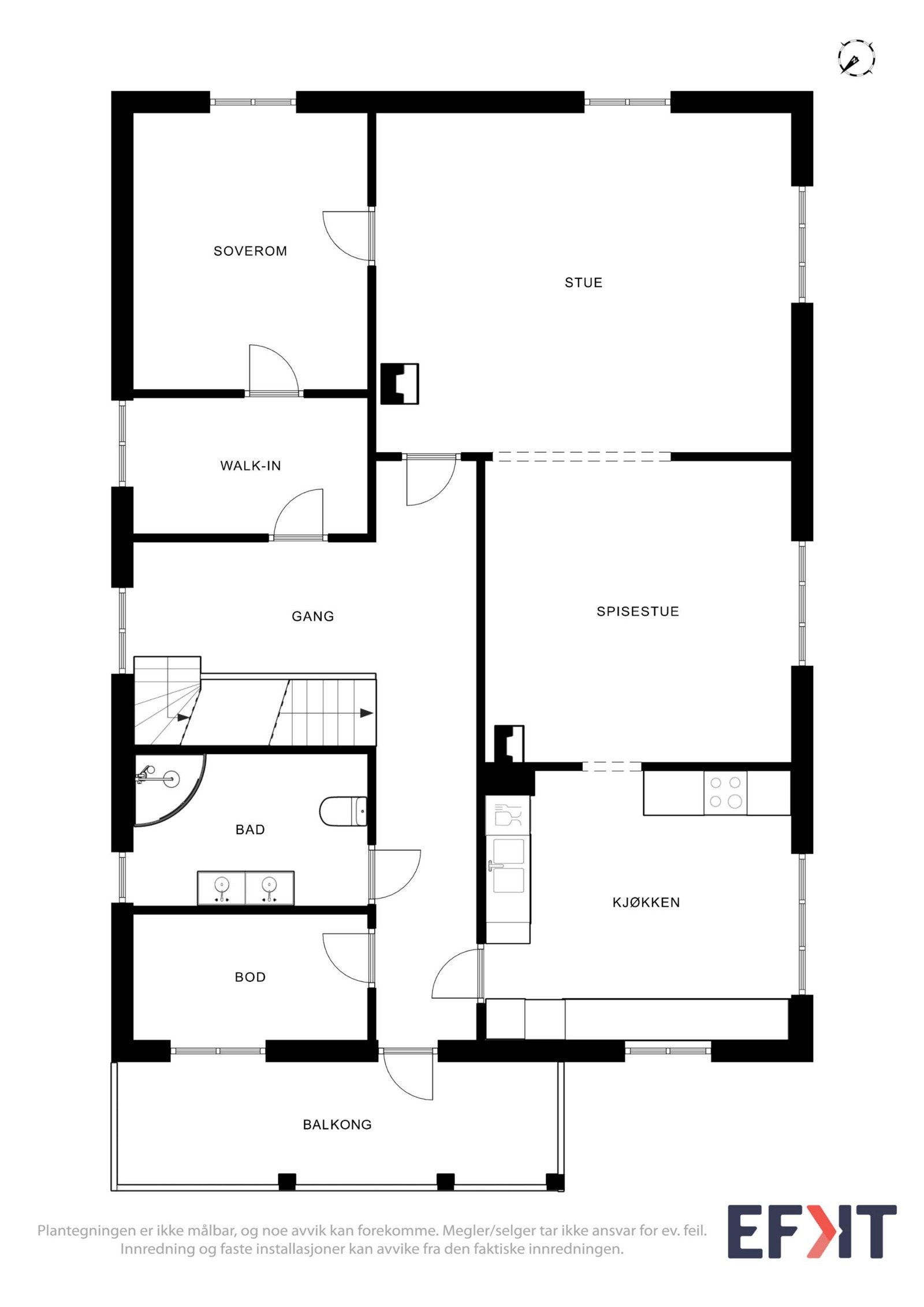Plantegning 2. etasje Galleribilde
