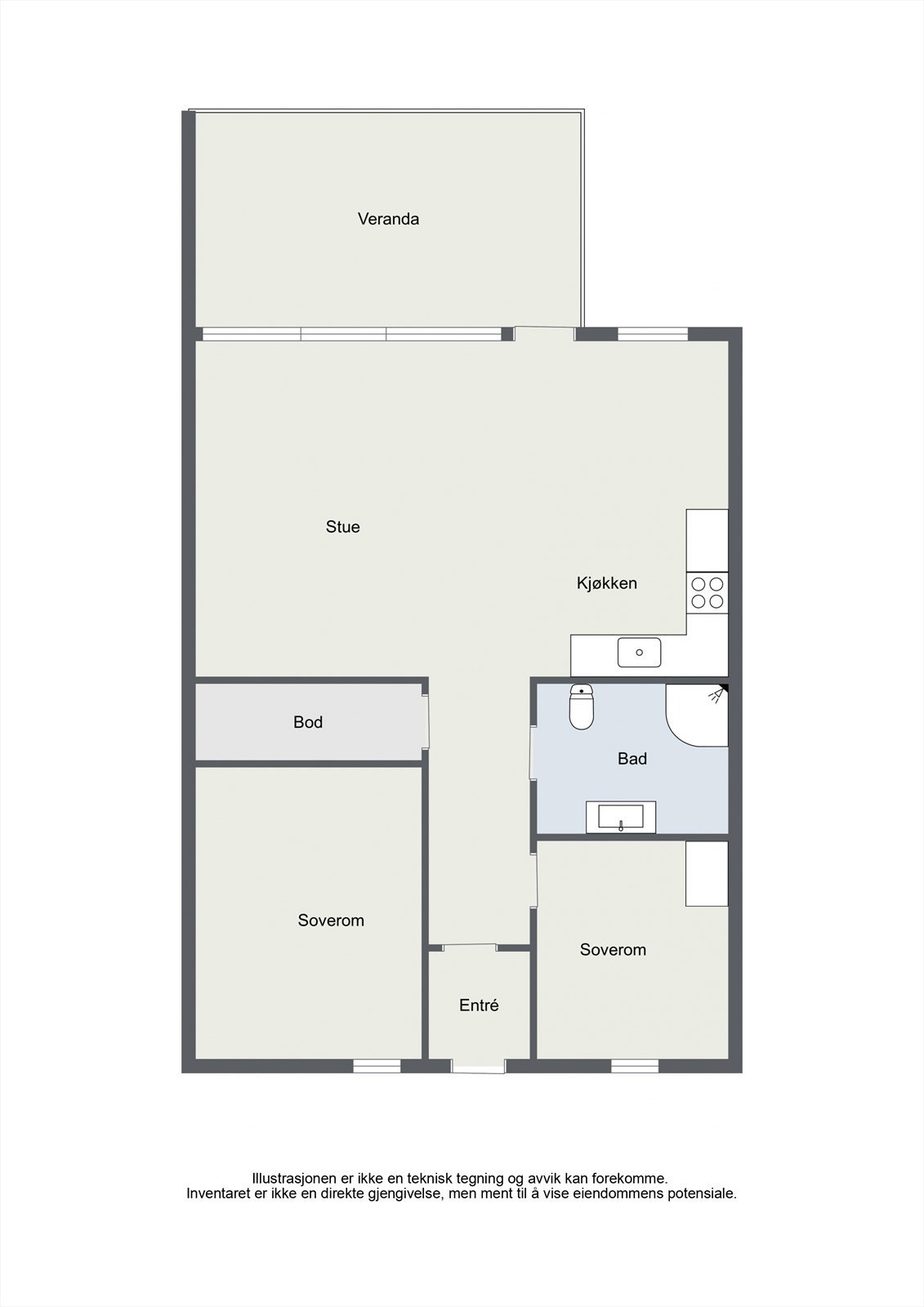 Plantegning Galleribilde