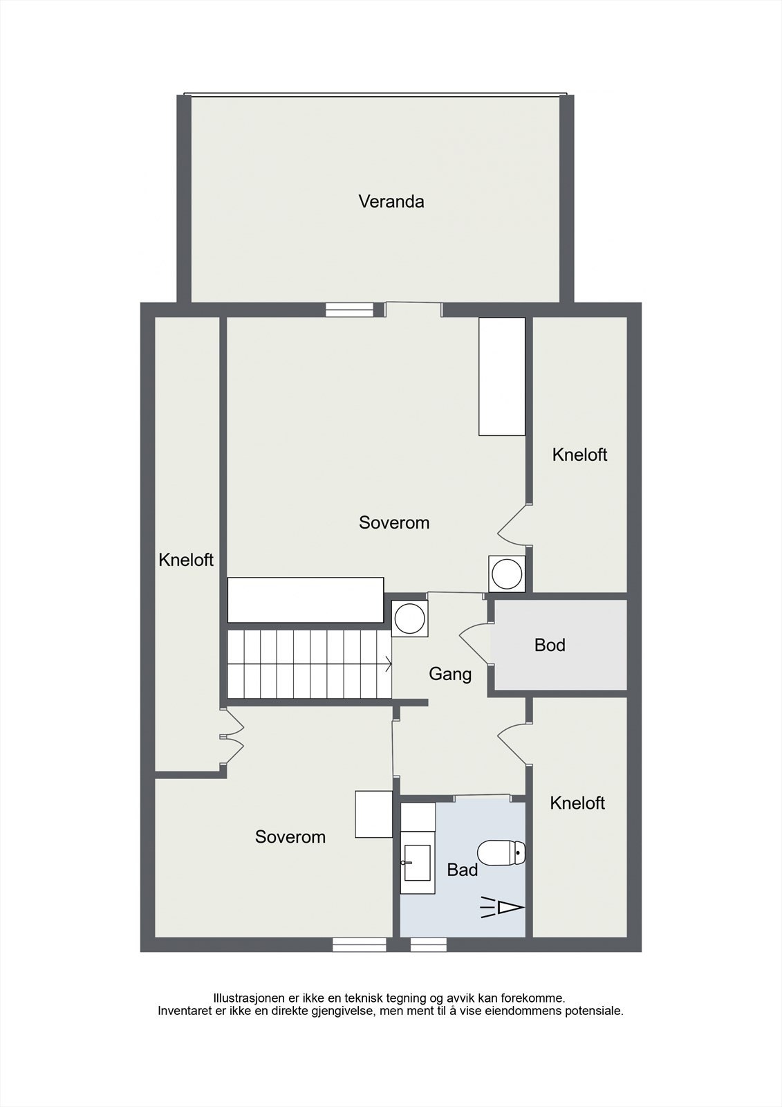 Plantegning 2. etasje. Galleribilde