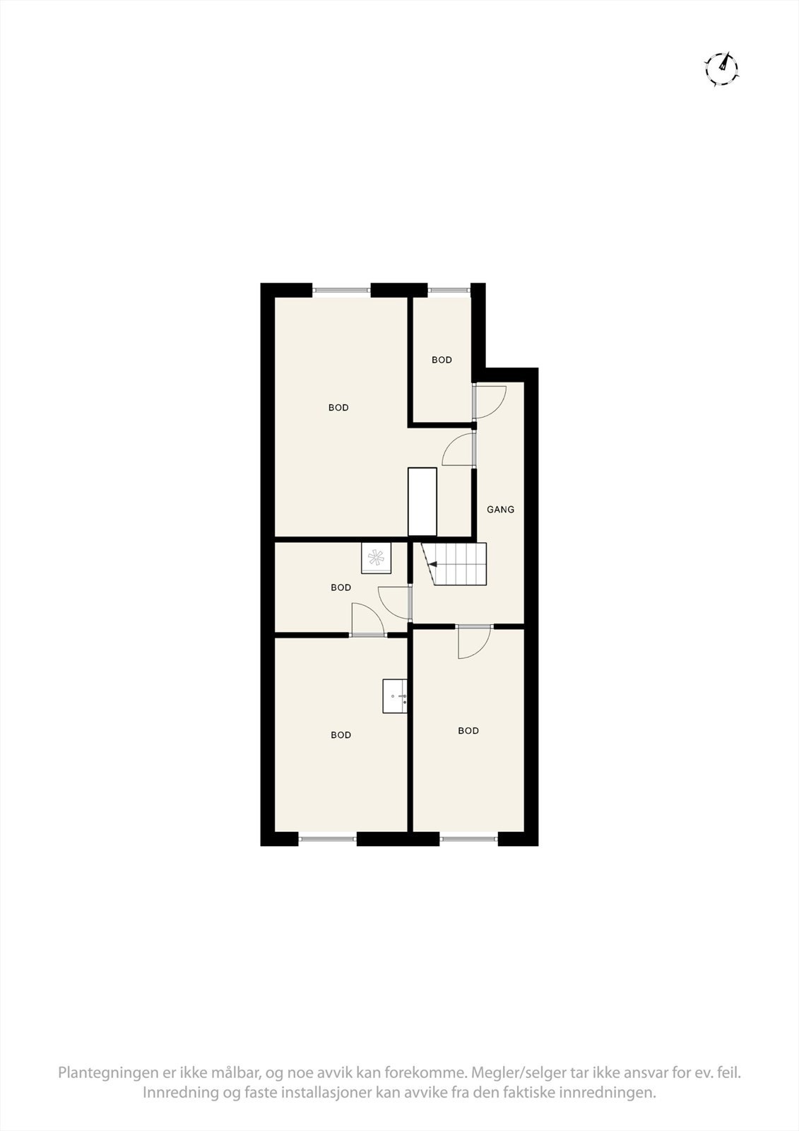 Plantegning kjeller. Galleribilde