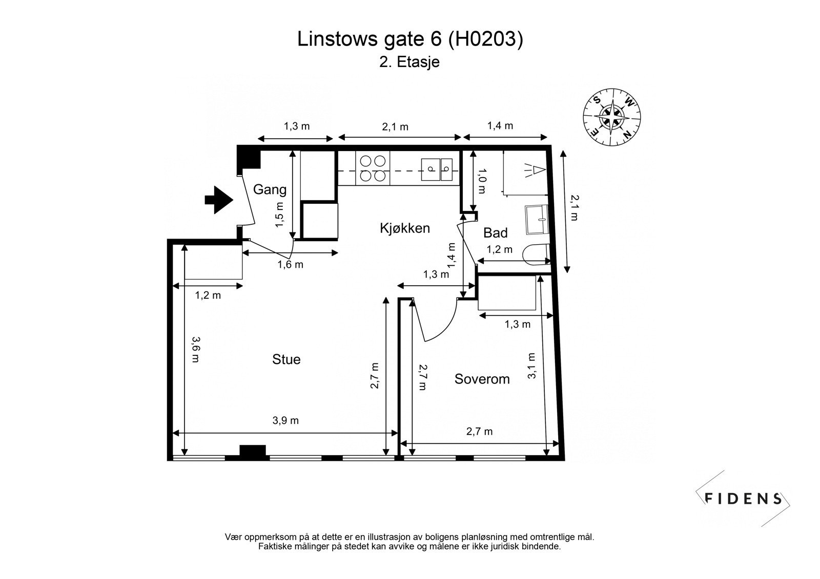 Plantegning Galleribilde