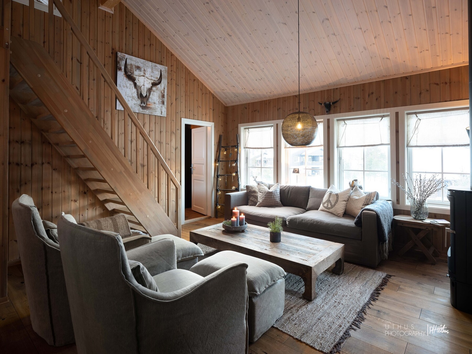 I første etasje er det vannbåren varme Galleribilde