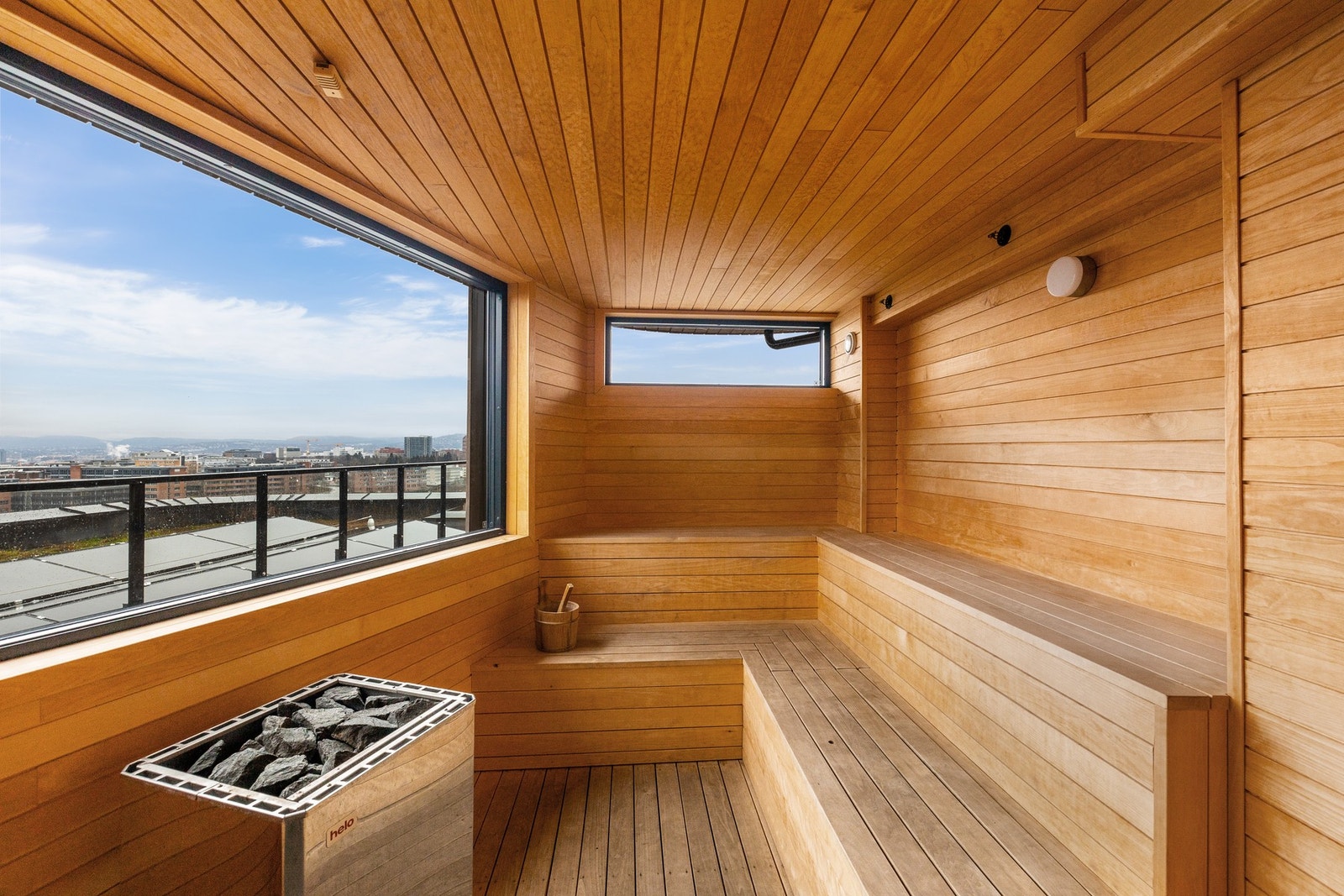 Felles badstu med flott utsikt Galleribilde