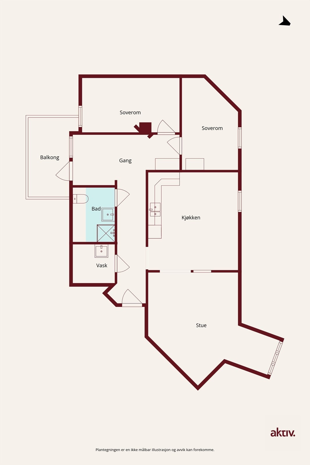 Plantegning Galleribilde