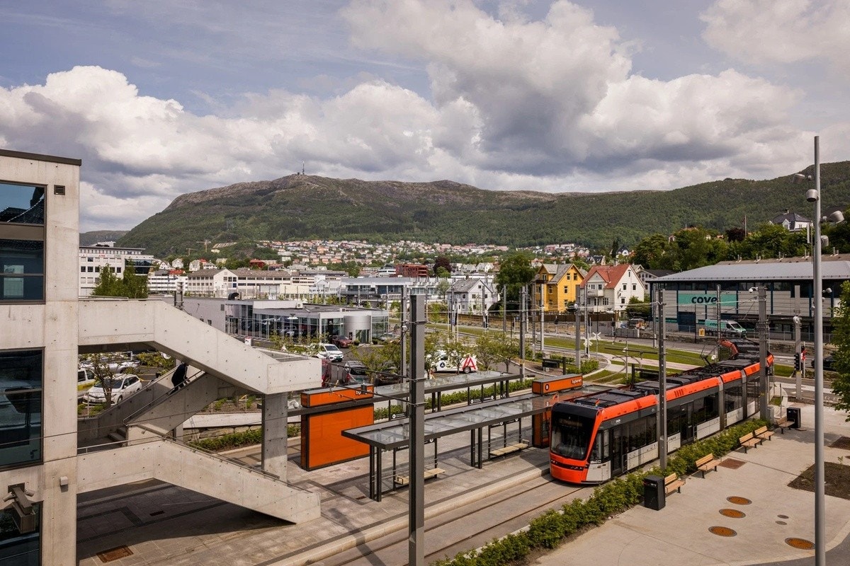 Bybanestopp Kristianborg Galleribilde