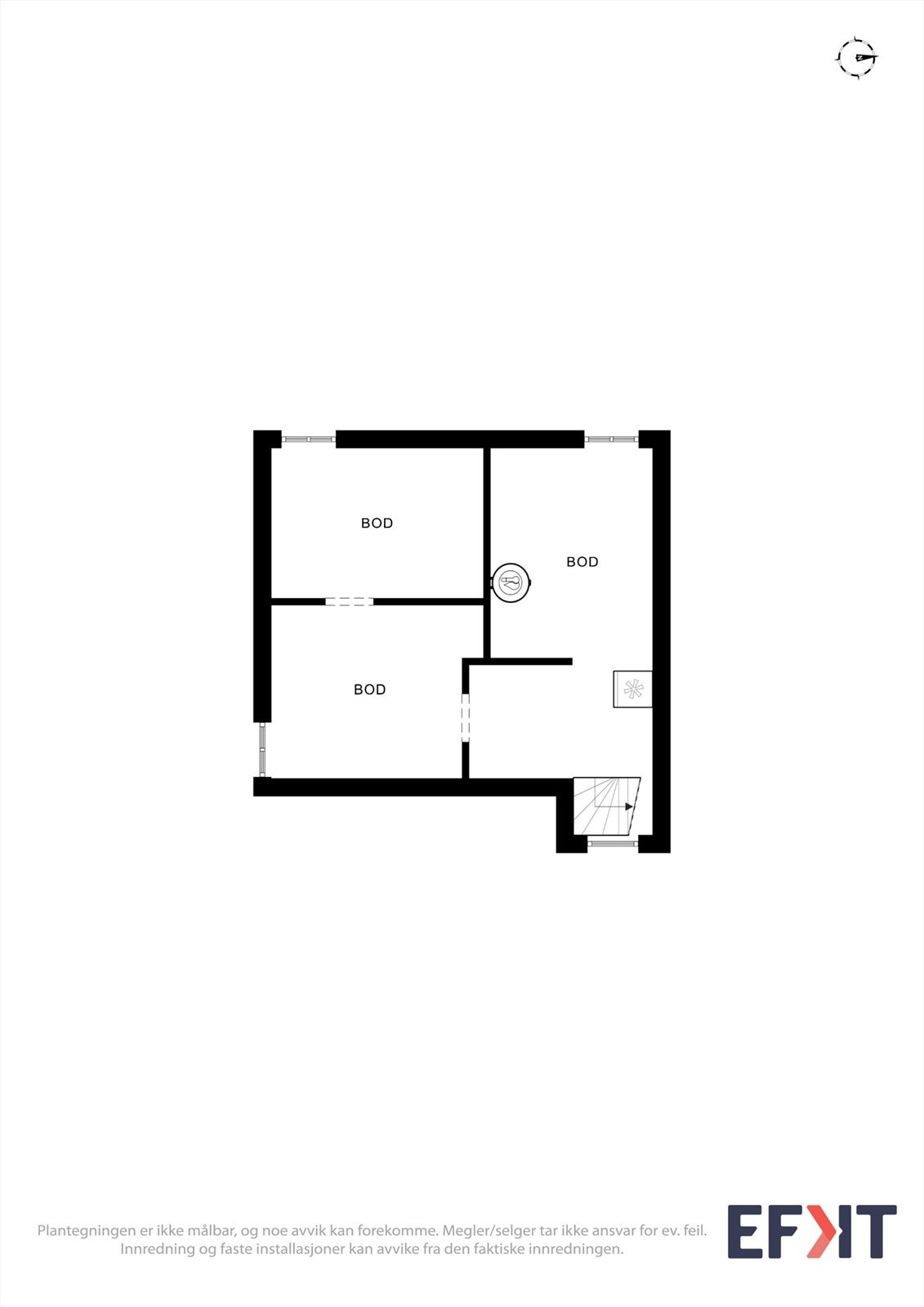 Plantegning kjeller. Galleribilde