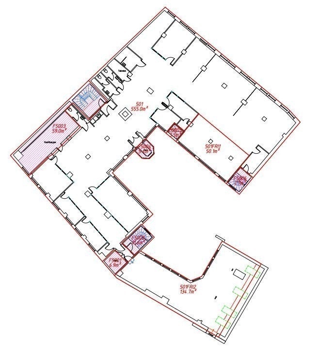Plantegning for arealnr 501 Galleribilde