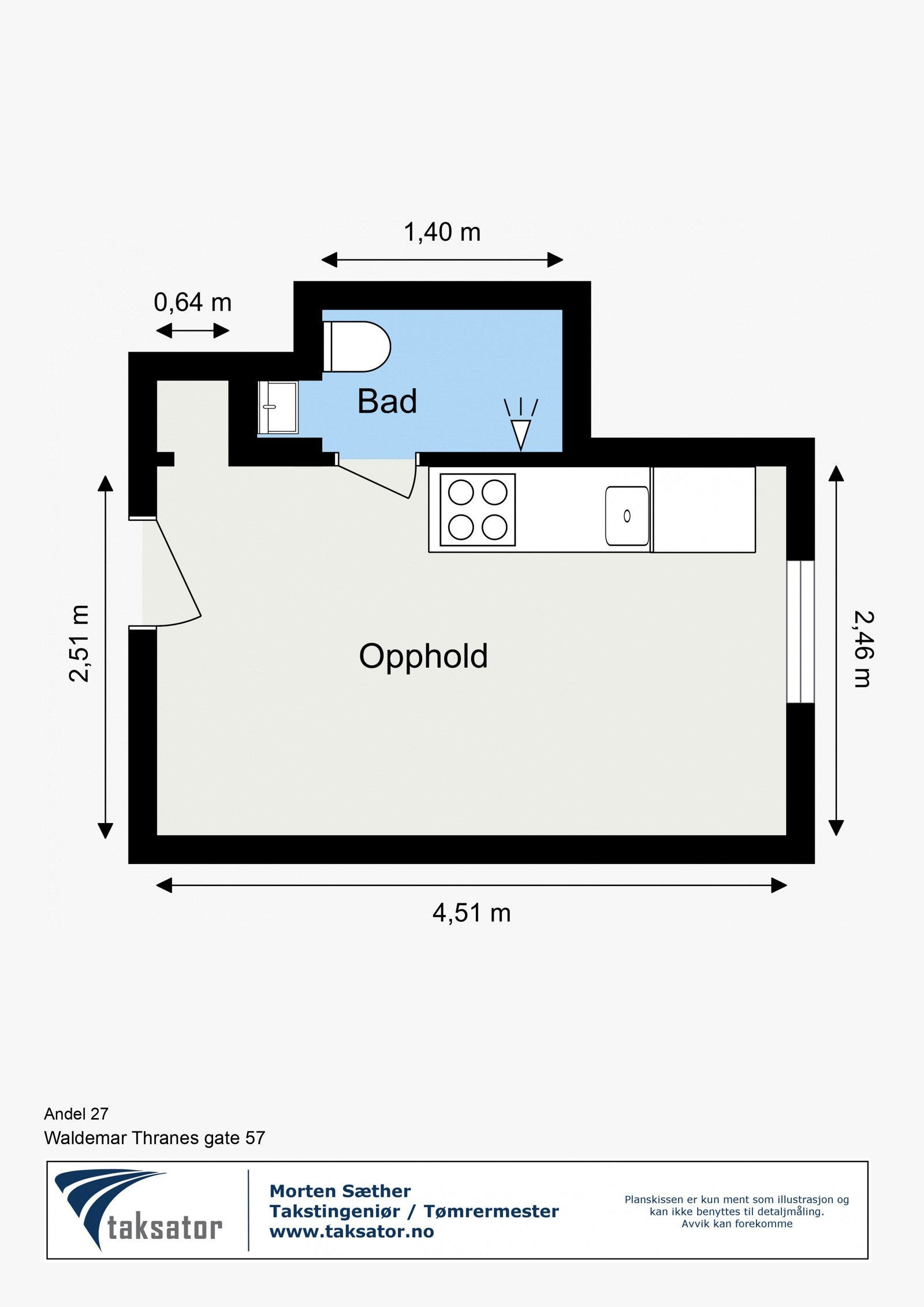 Plantegning - Leilighet 307 Galleribilde